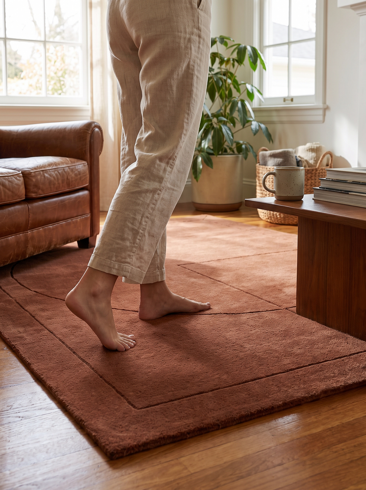 Lineal Poem Rug lifestyle 2