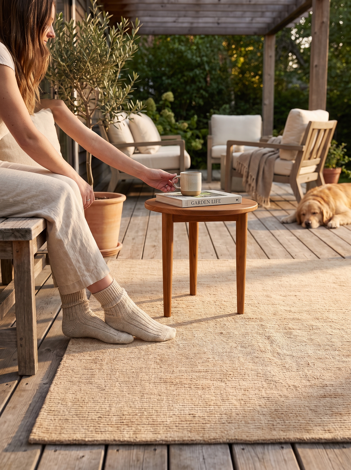 Blanton Outdoor Rug lifestyle 2