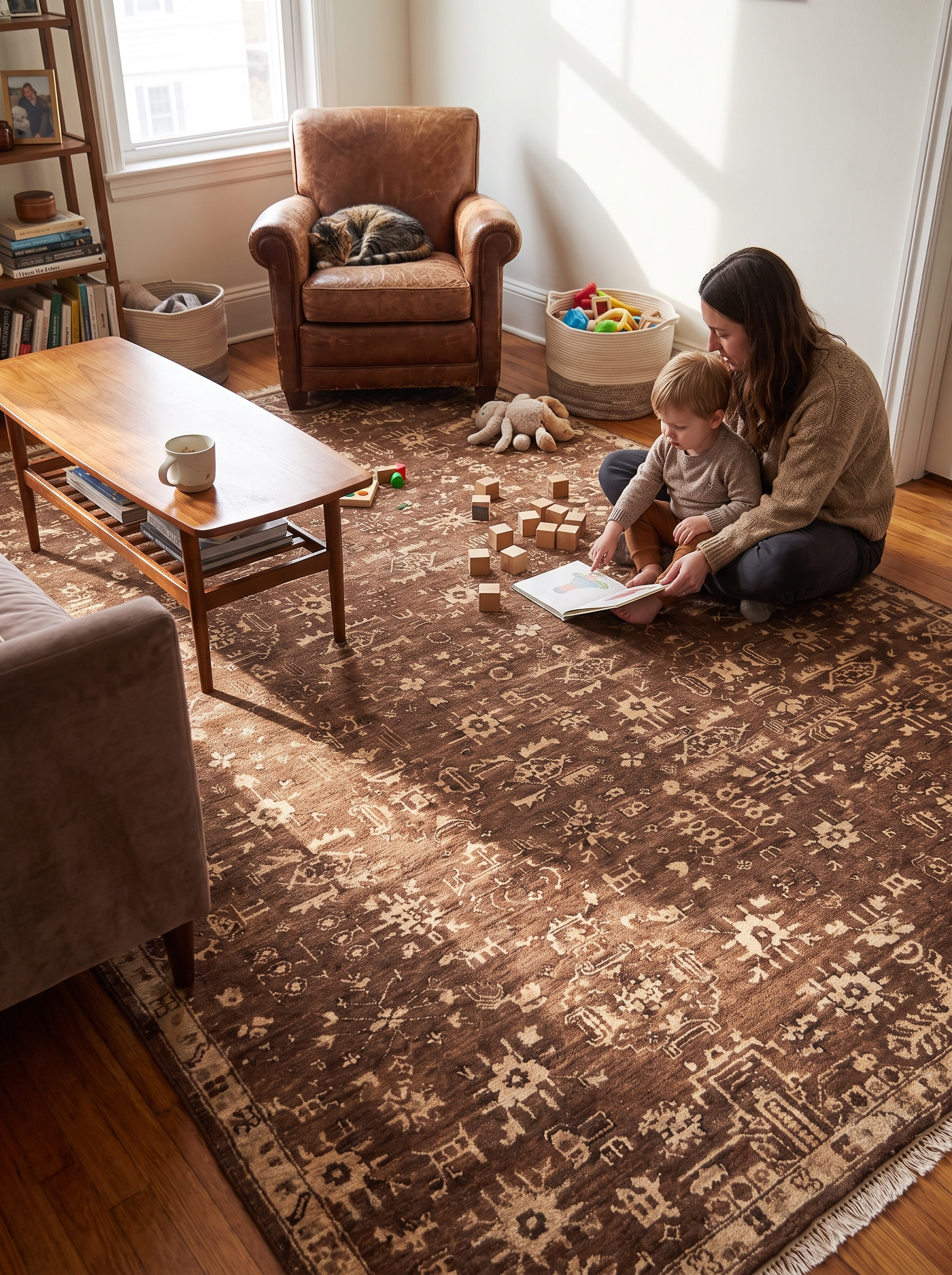 Paolo Hand-Knotted Rug lifestyle 1