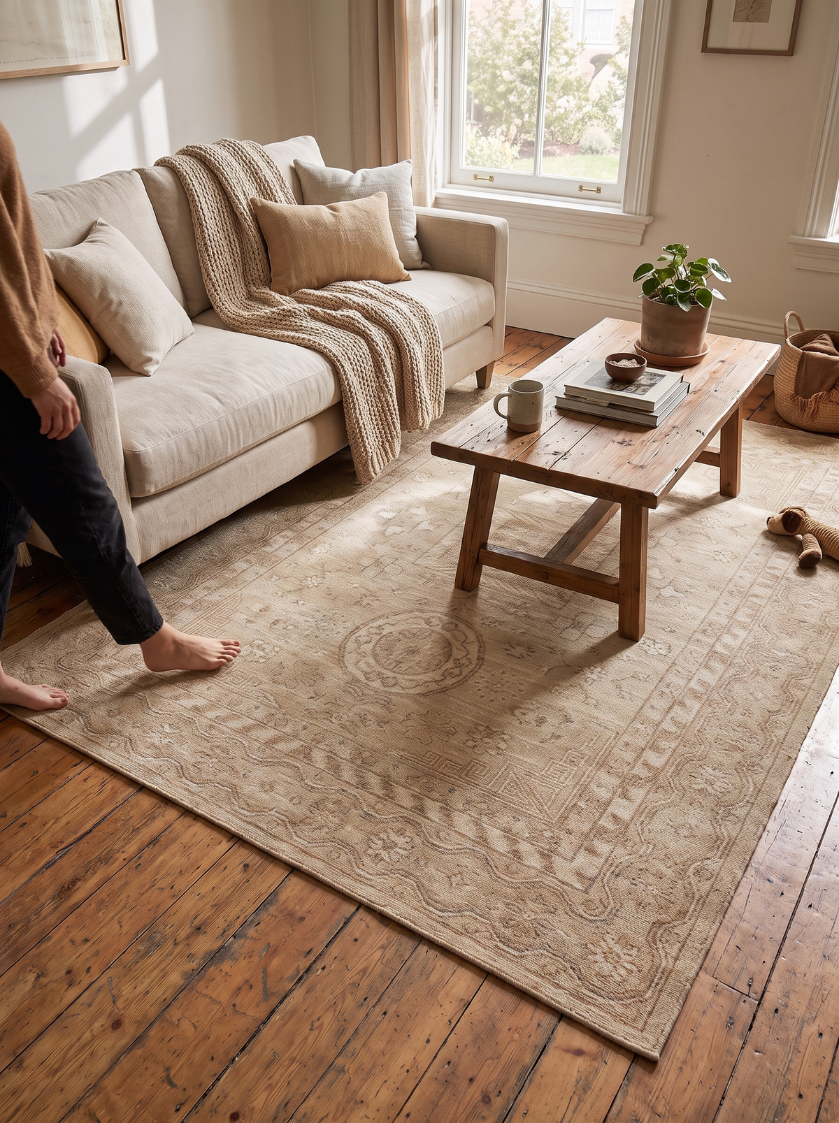 Cortona Hand Knotted Rug lifestyle 2