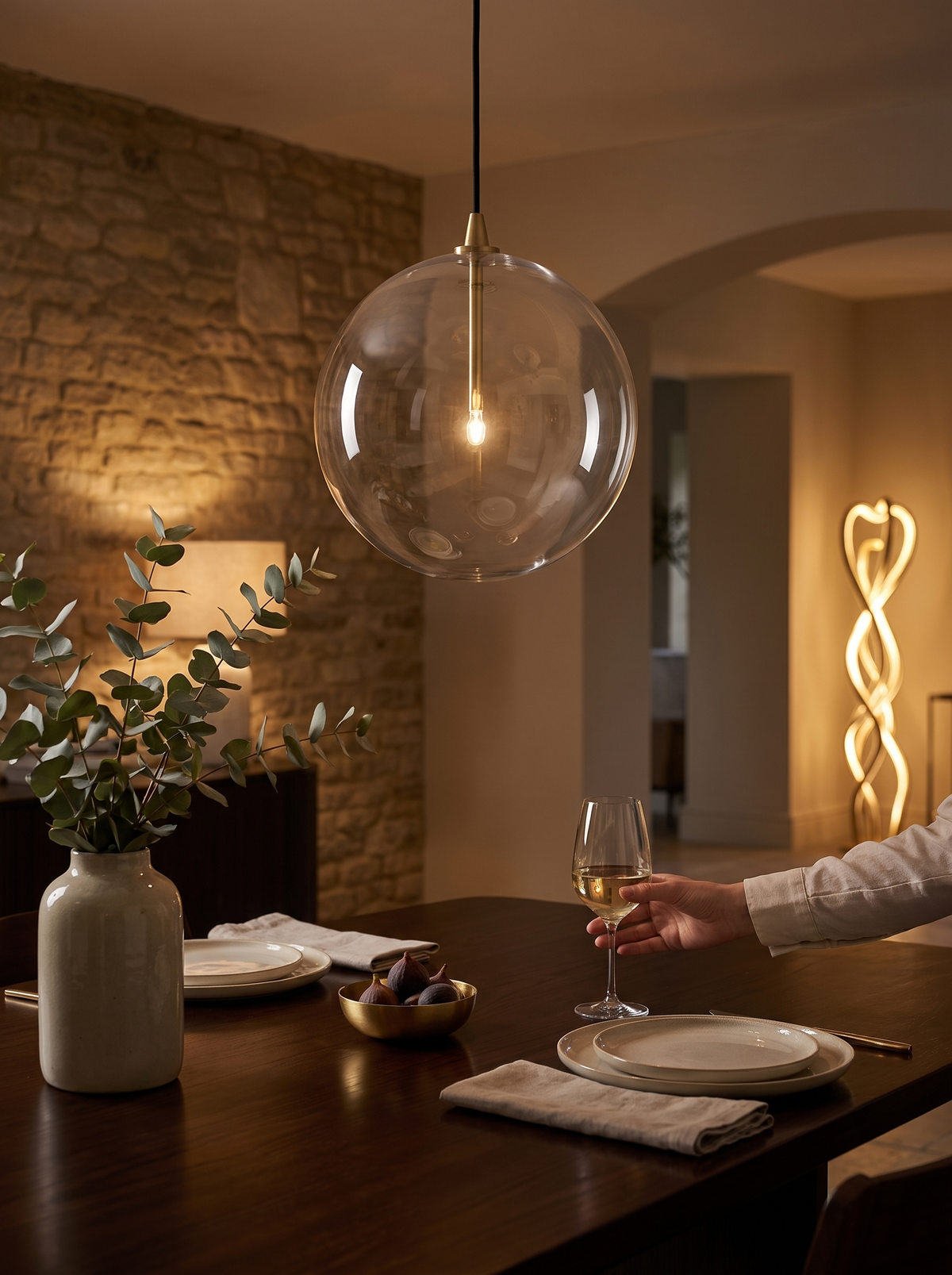 Glass Globe Pendant lifestyle 1