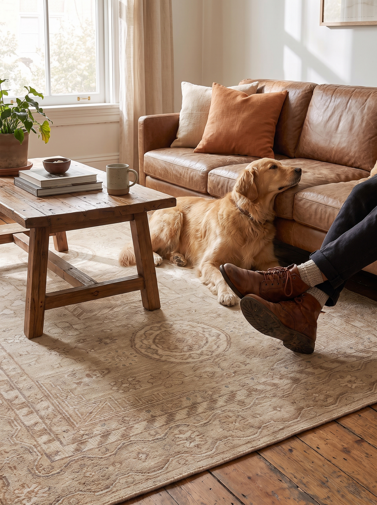 Cortona Hand Knotted Rug lifestyle 3