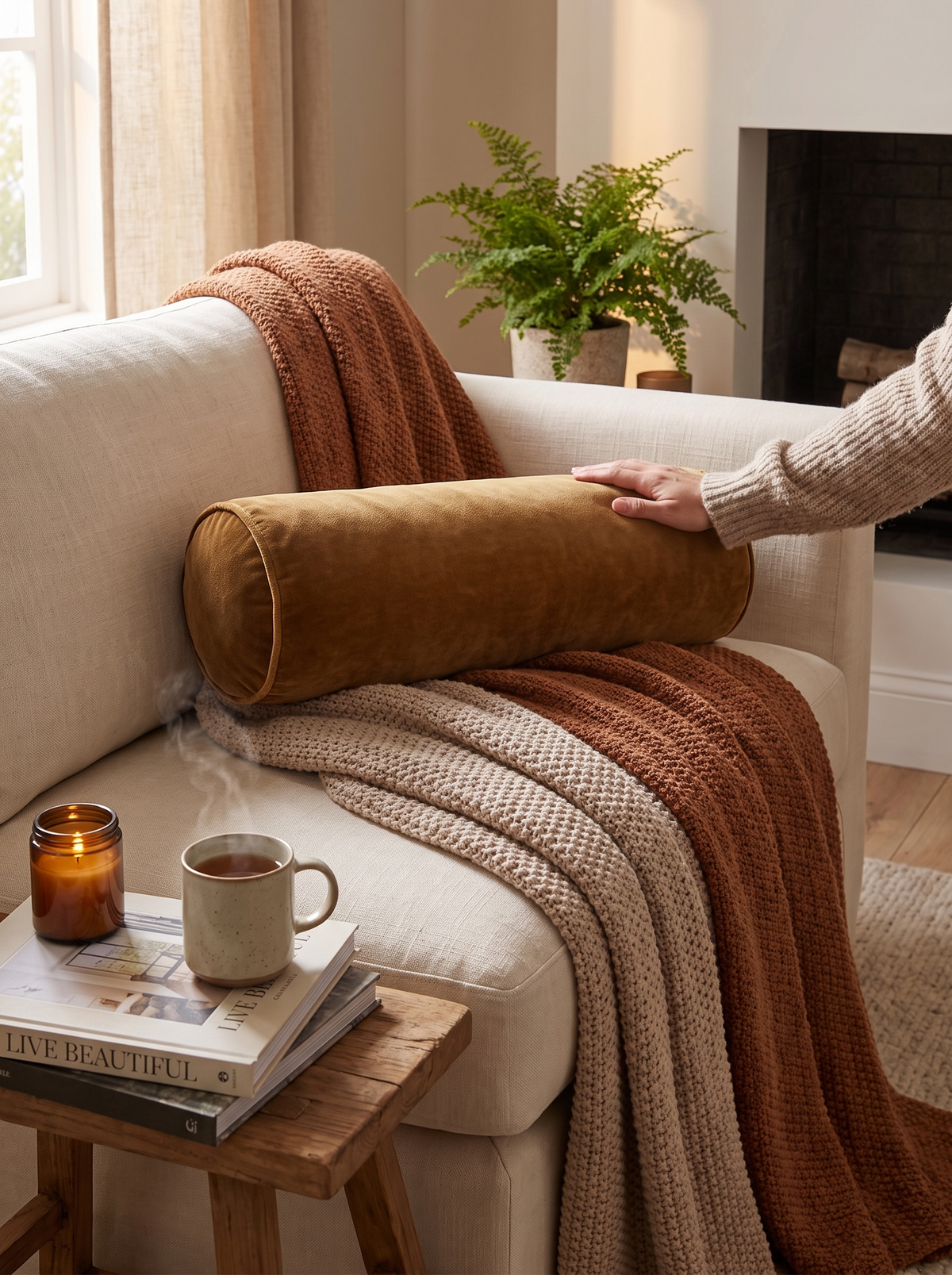 Bridger Bolster Pillow lifestyle 3