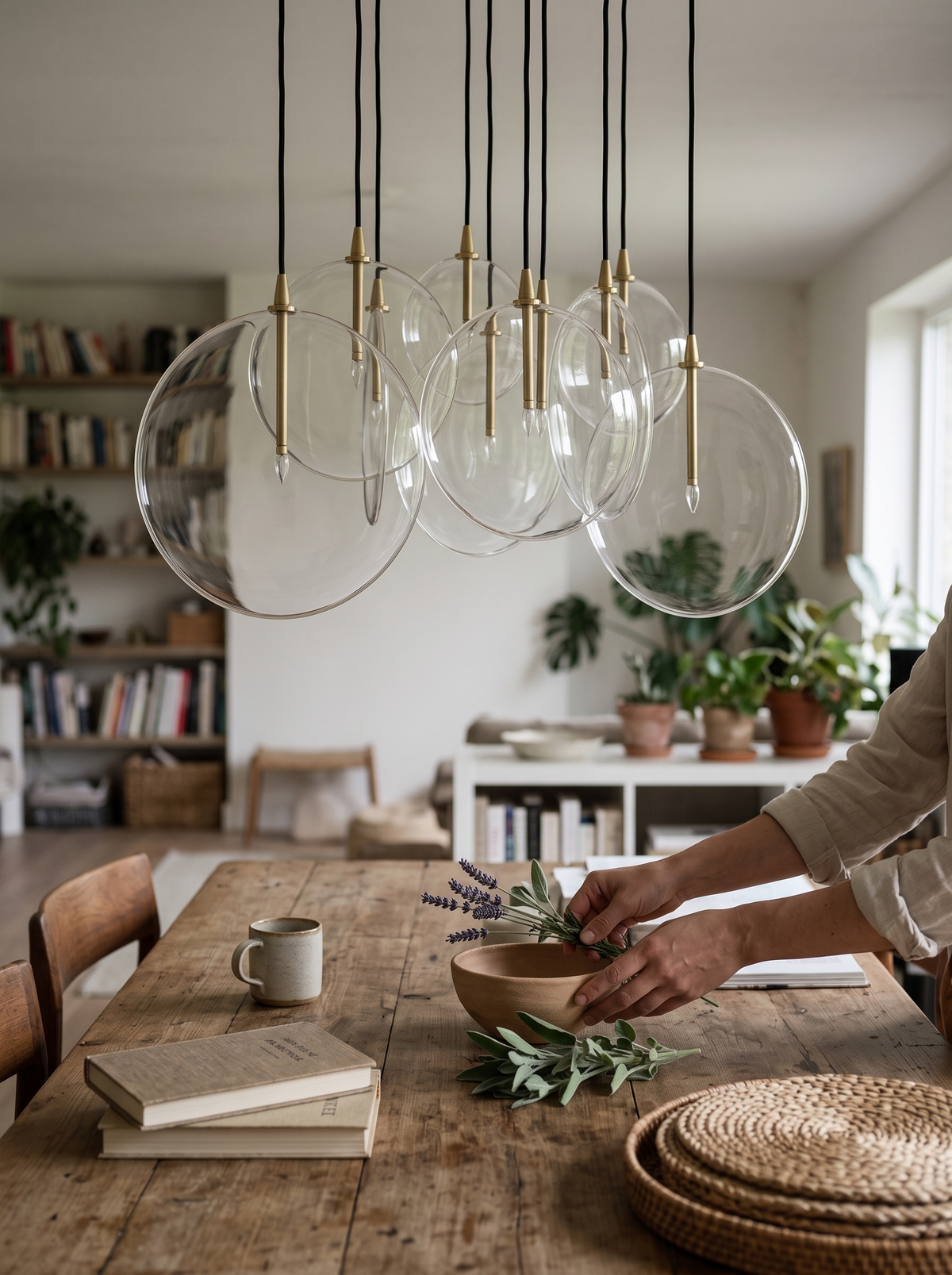 Cluster 7 Mix Chandelier lifestyle 3