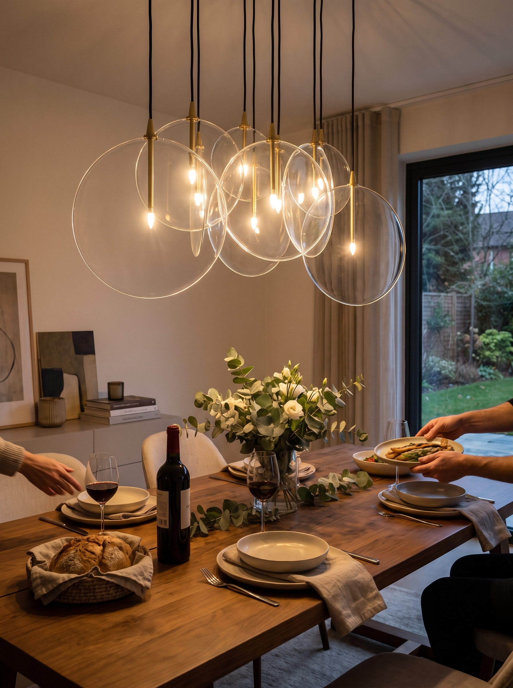 Cluster 7 Mix Chandelier lifestyle 1