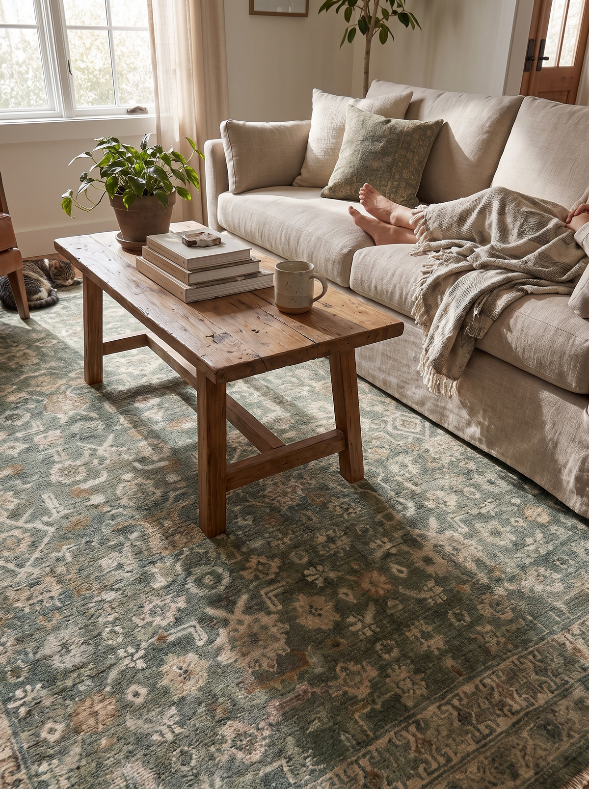 Kenli Hand-Knotted Rug lifestyle 3
