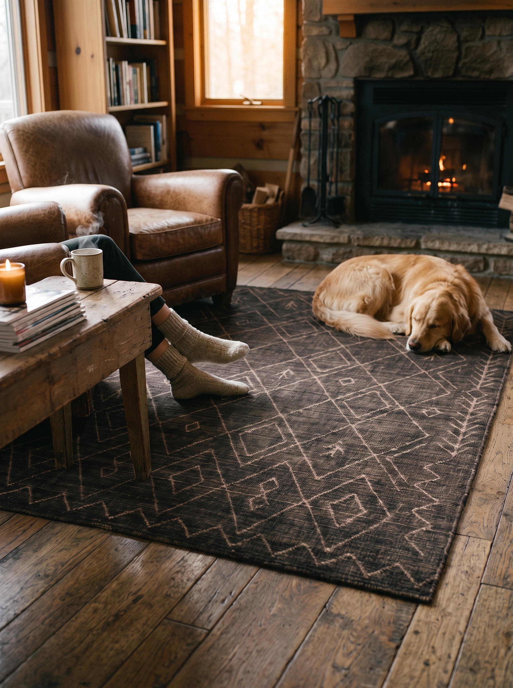 Nador Moroccan Hand Knotted Rug lifestyle 3