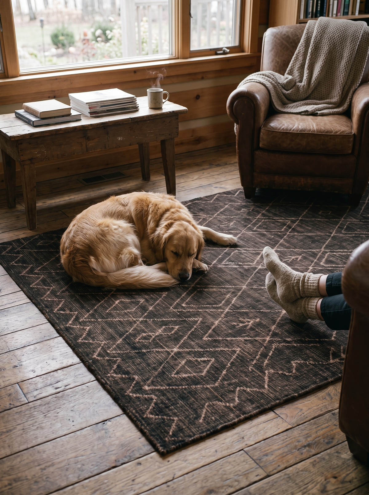 Nador Moroccan Hand Knotted Rug lifestyle 2