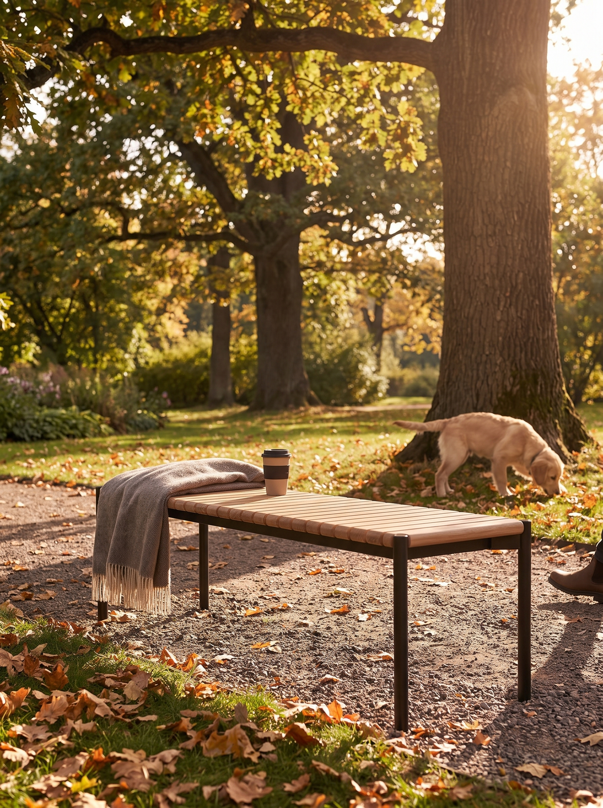 Outdoor Strata Dining Bench lifestyle 1