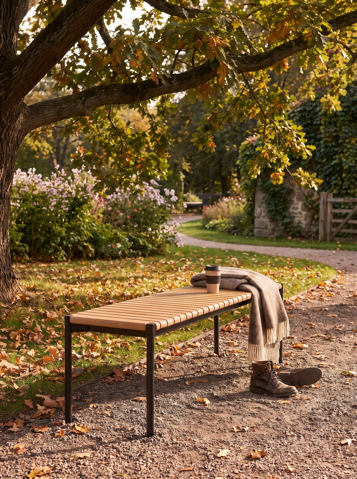 Outdoor Strata Dining Bench lifestyle 2