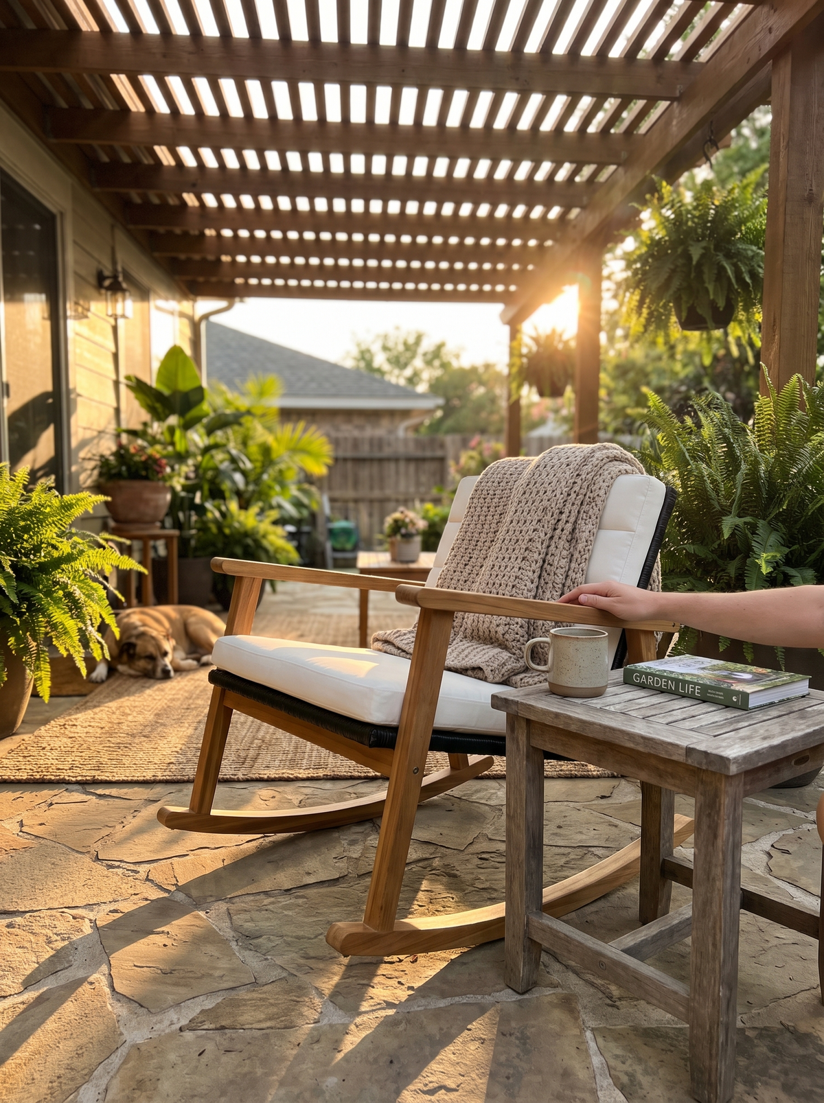 Outdoor Frisco Rocker lifestyle 1