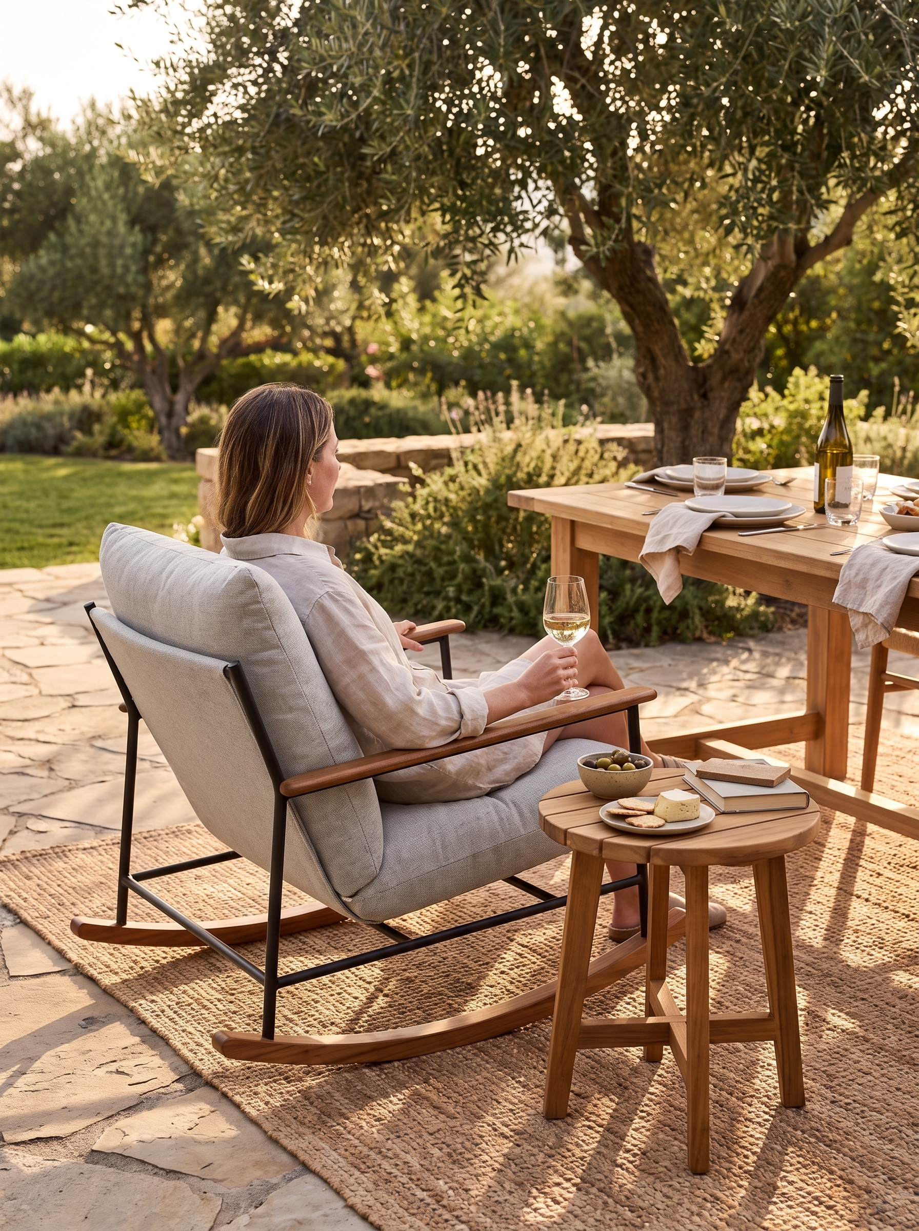 Outdoor Strata Side Table lifestyle 3