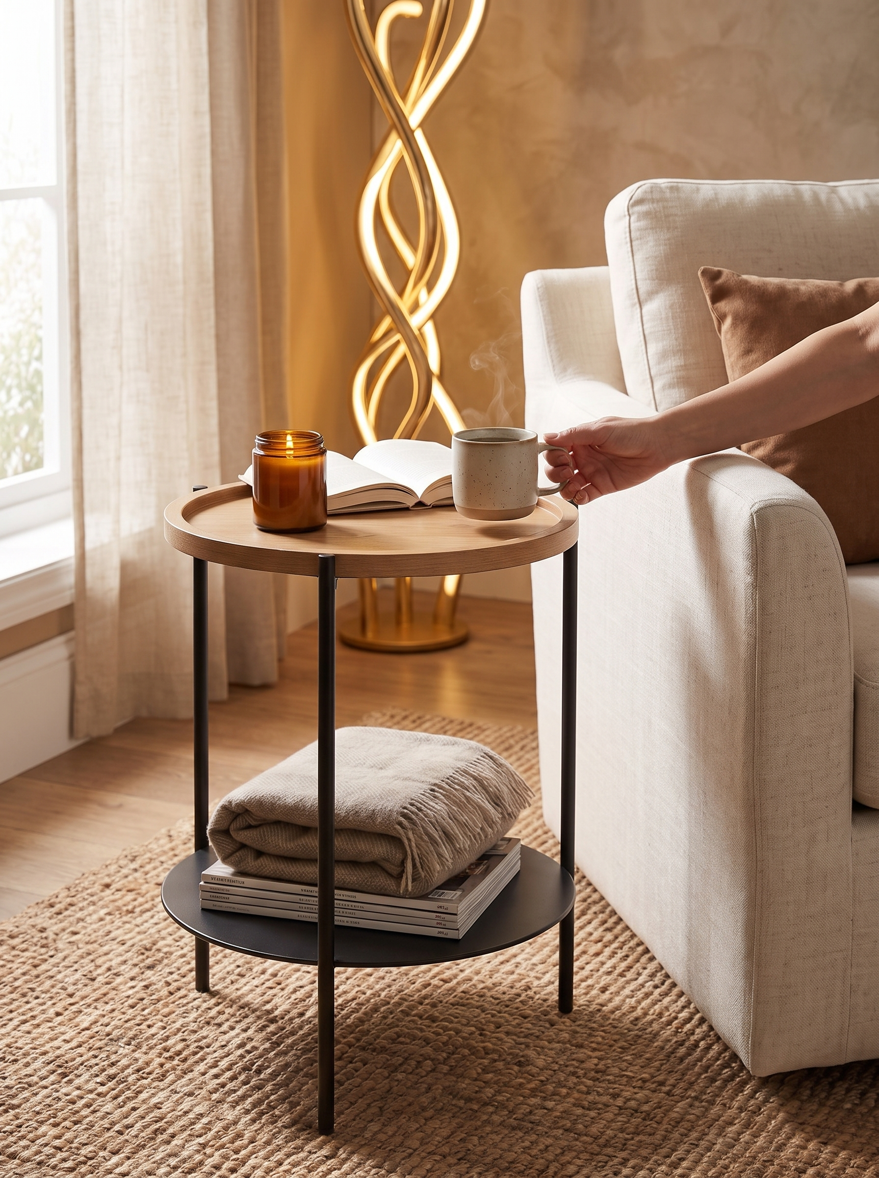 Strata Side Table lifestyle 2