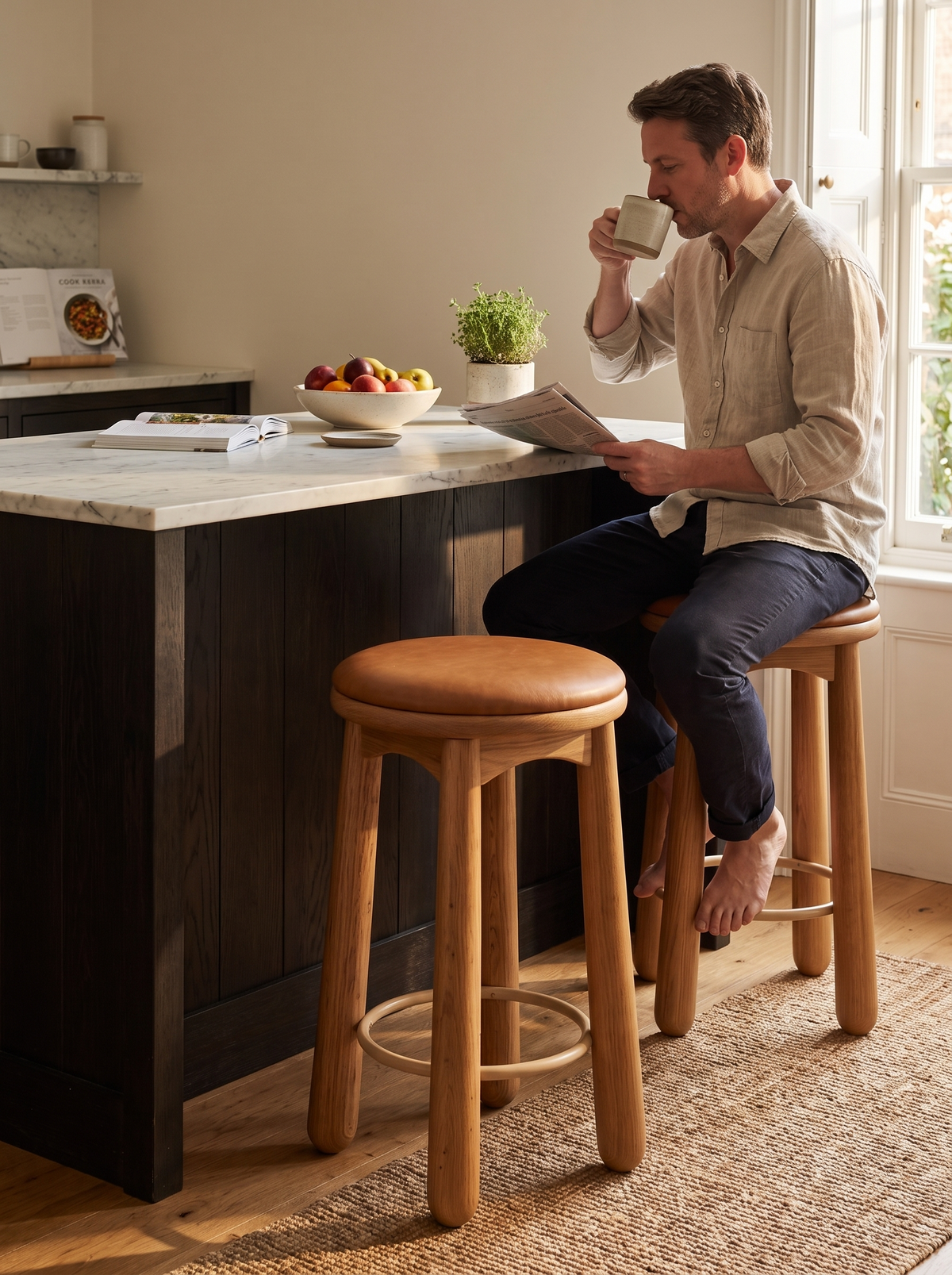 Eve Swivel Counter Stool lifestyle 1