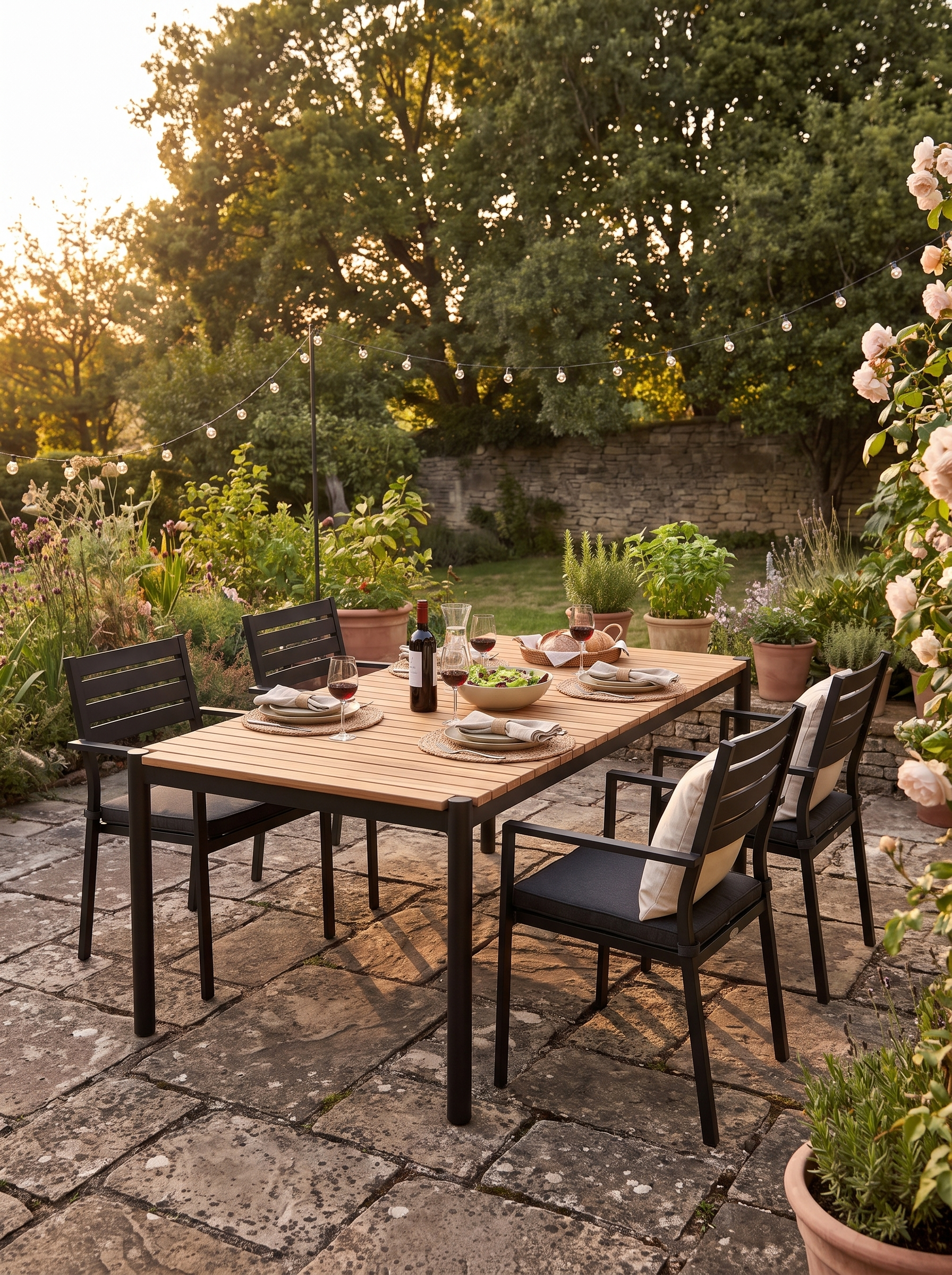 Outdoor Strata Dining Table lifestyle 1