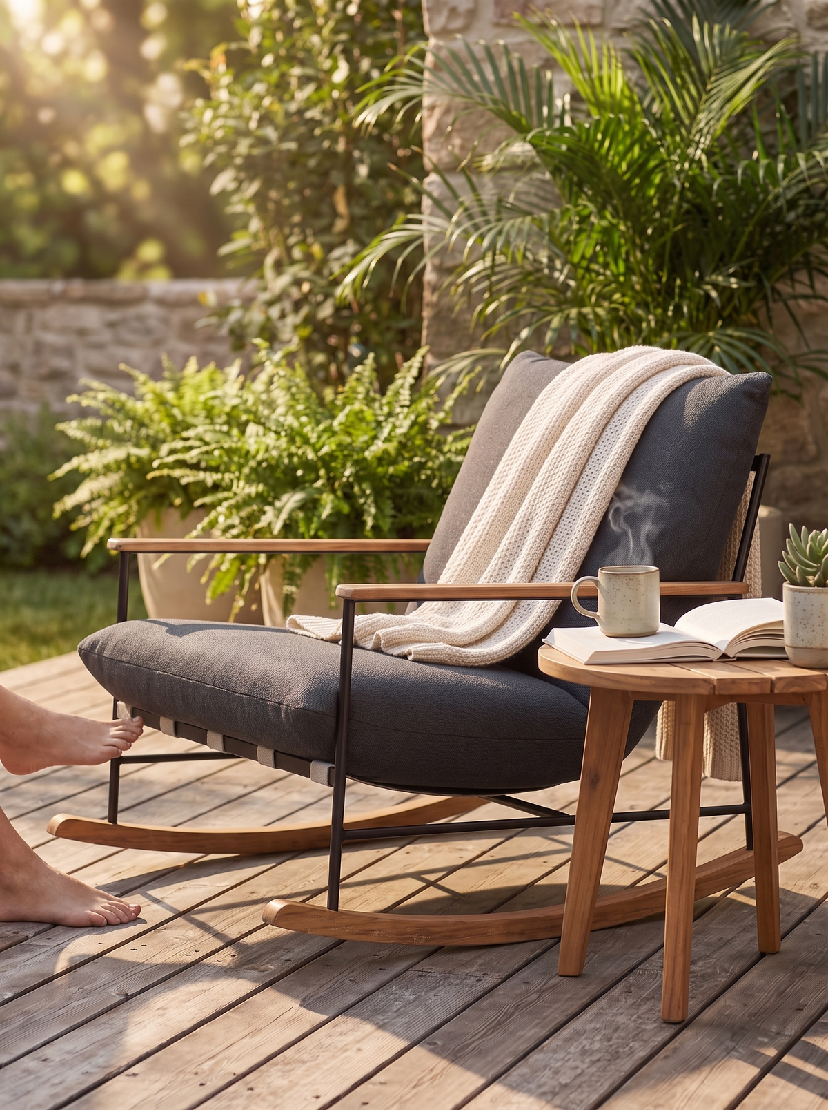 Outdoor Vail Lounge Rocker lifestyle 1