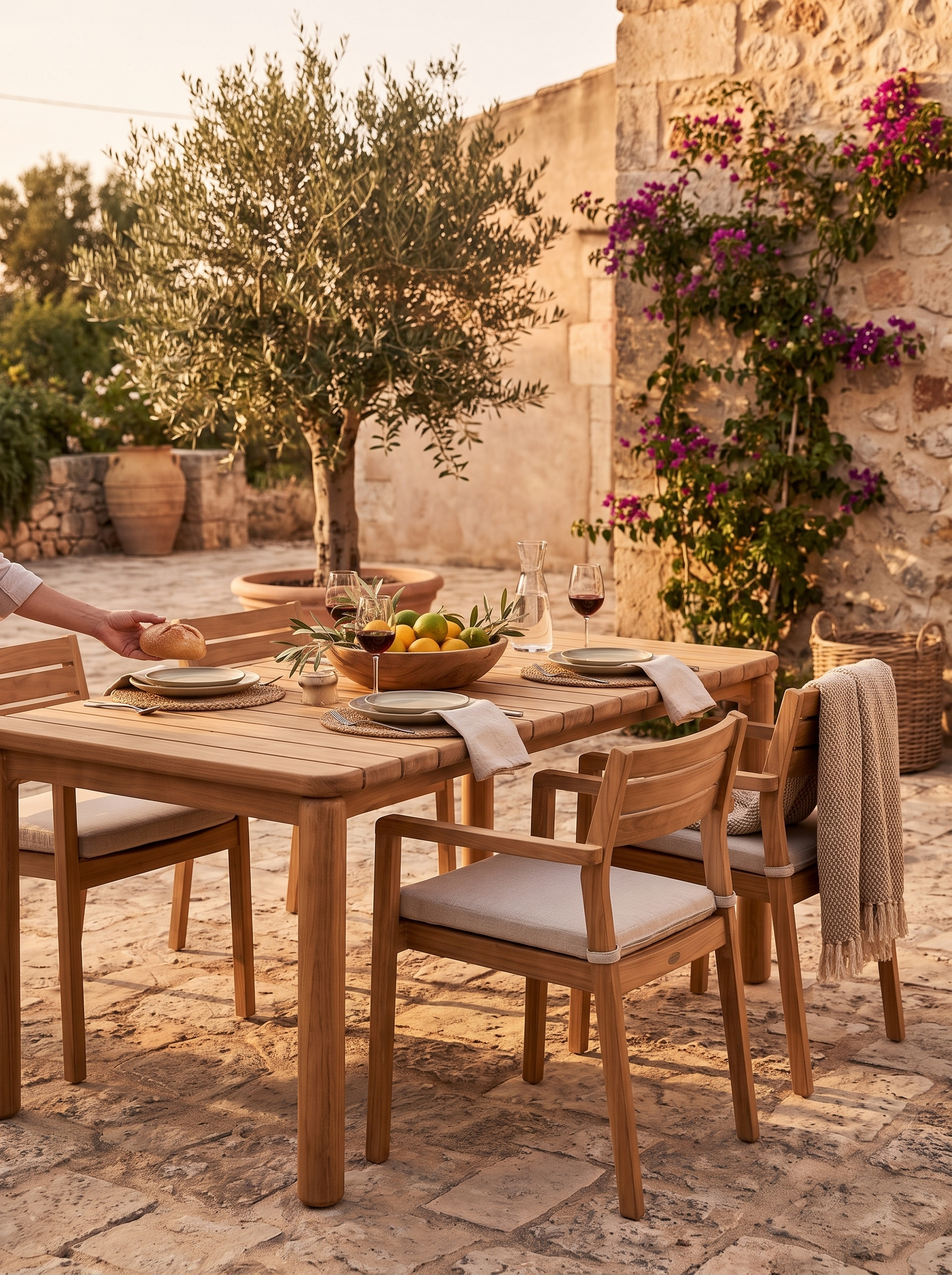 Outdoor Dillon Dining Table lifestyle 1