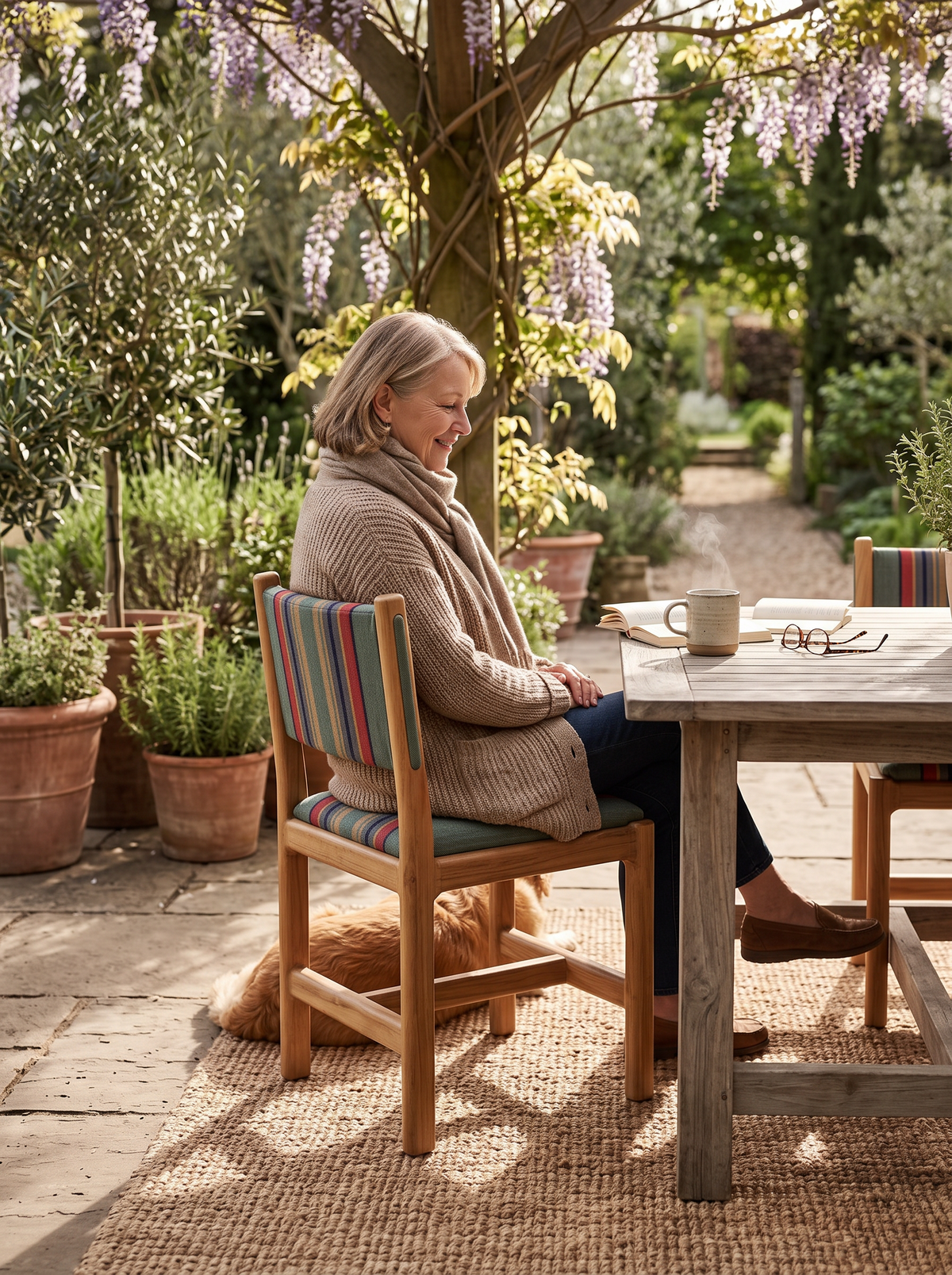 Outdoor Avon Dining Chair lifestyle 2