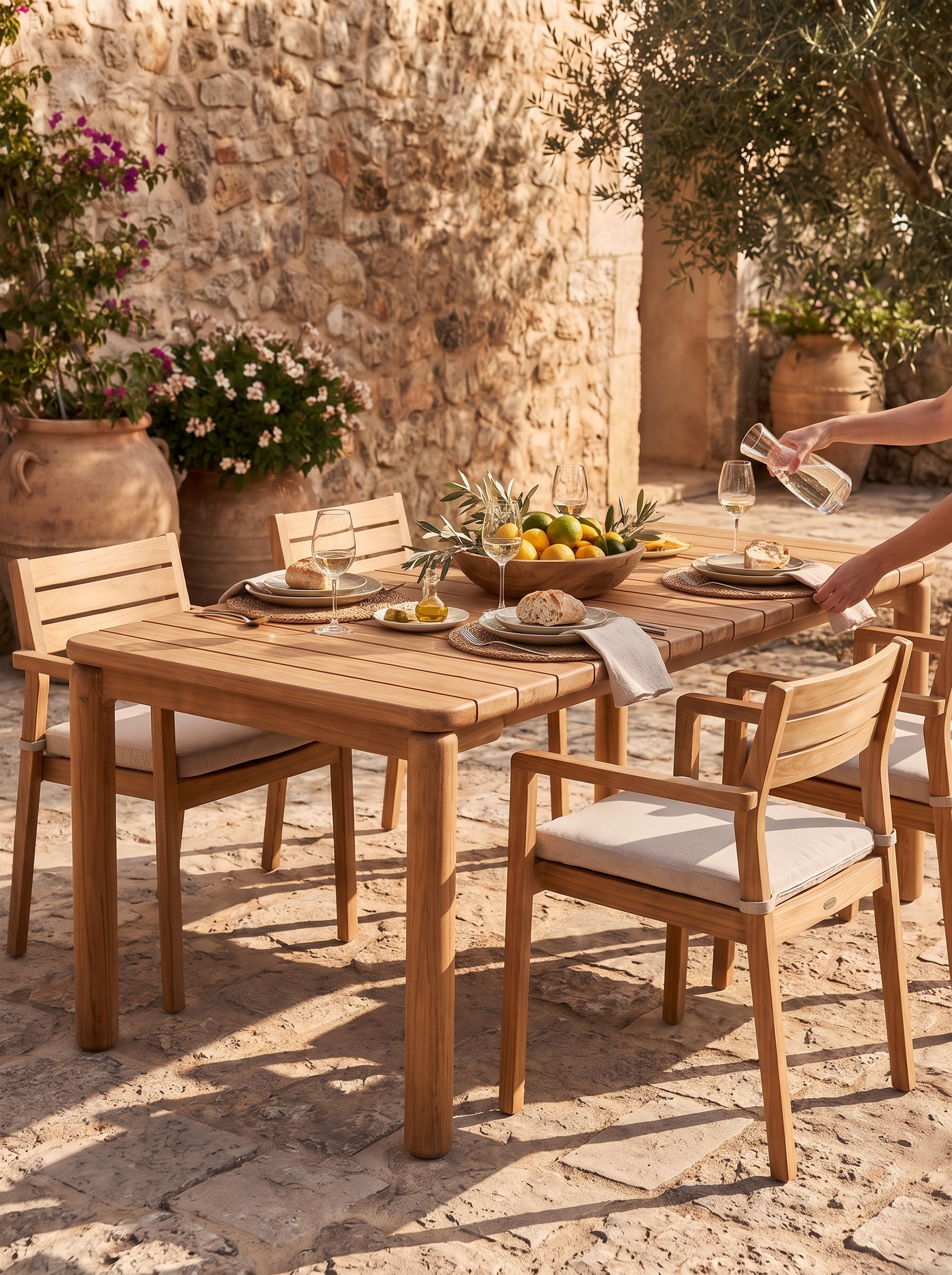 Outdoor Dillon Dining Table lifestyle 2