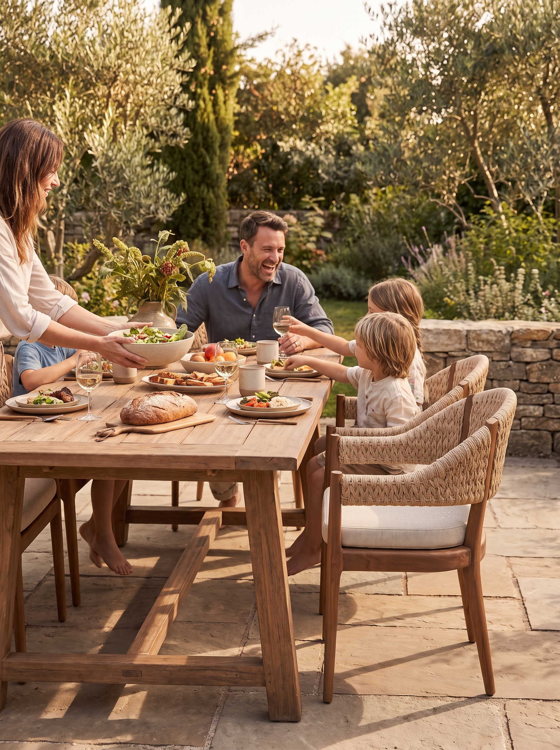 Atwood Outdoor Dining Armchair lifestyle 2
