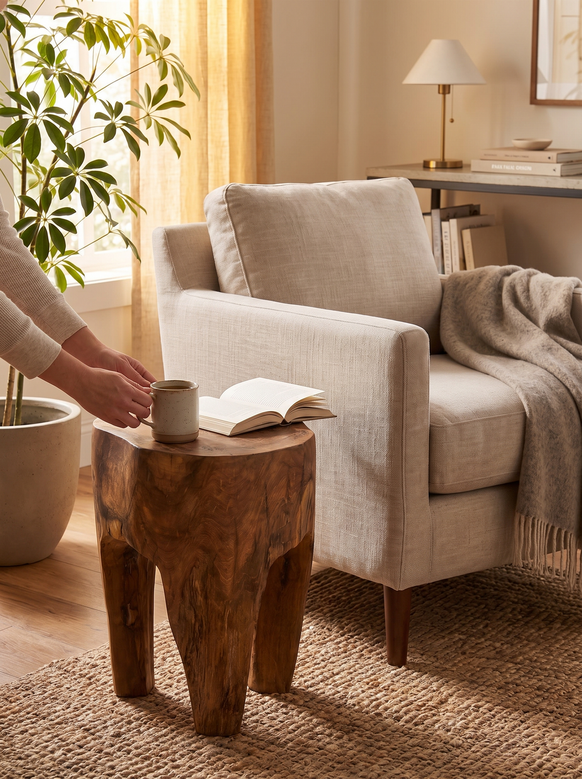 Kyra Outdoor End Table lifestyle 2