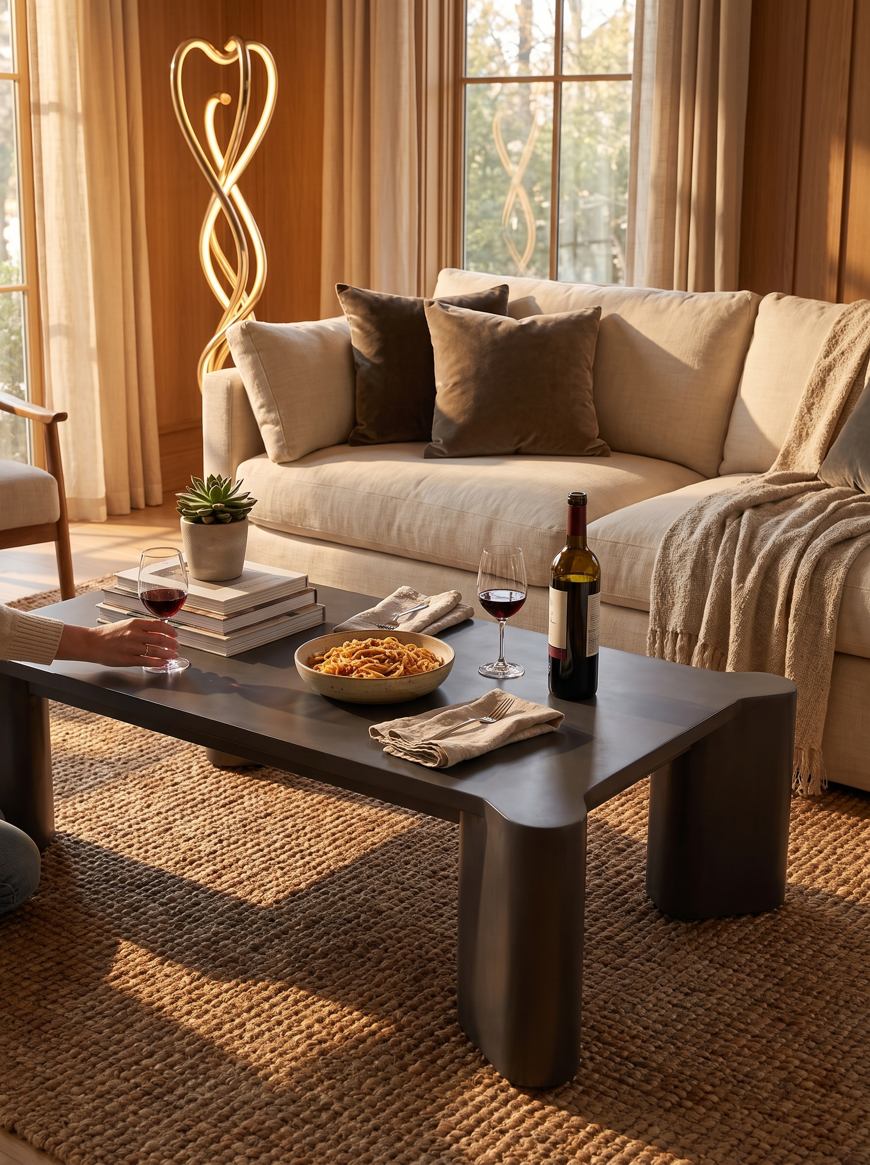 Soho Outdoor Metal Coffee Table lifestyle 3
