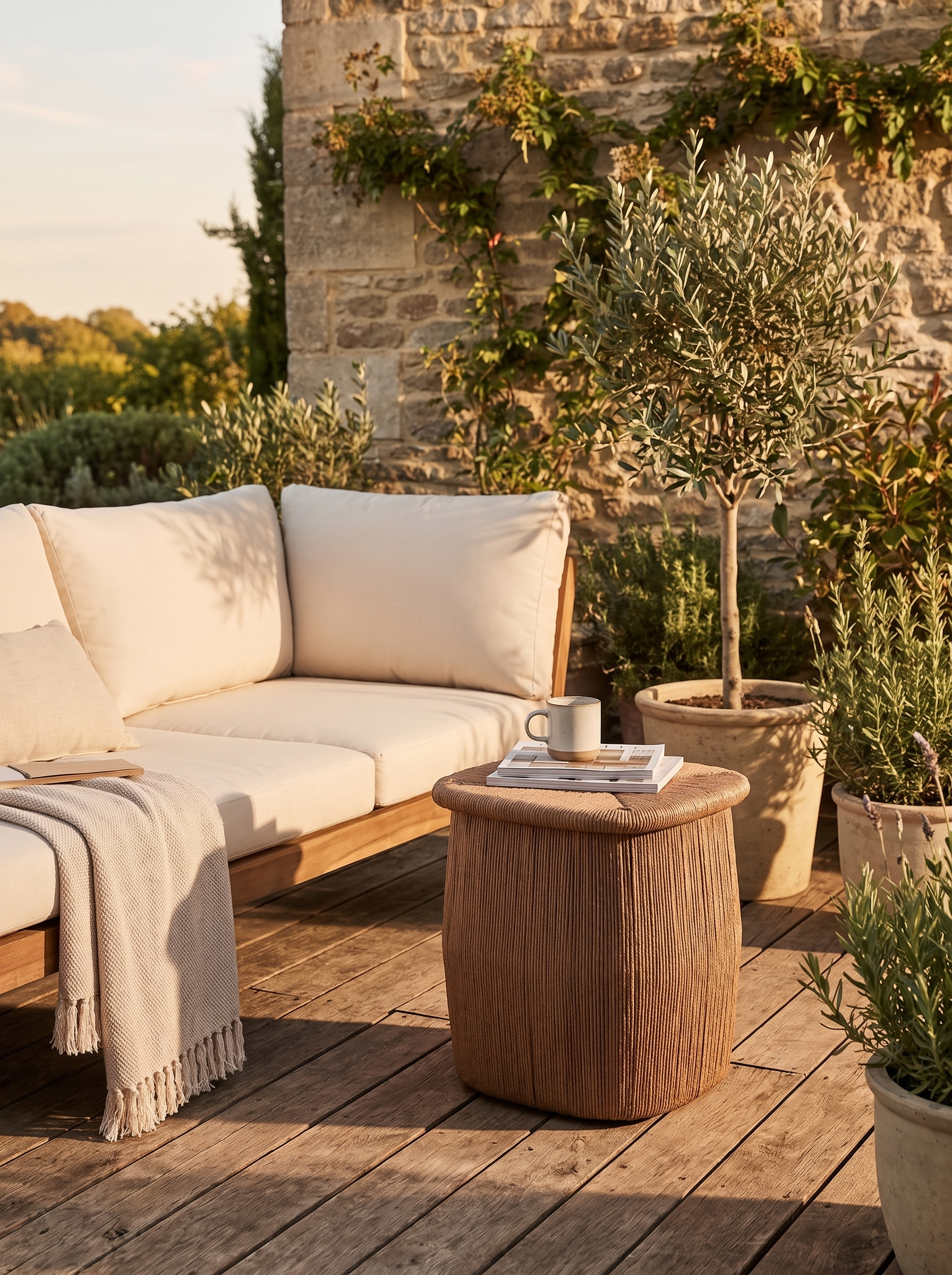 Taum Outdoor Stool lifestyle 1
