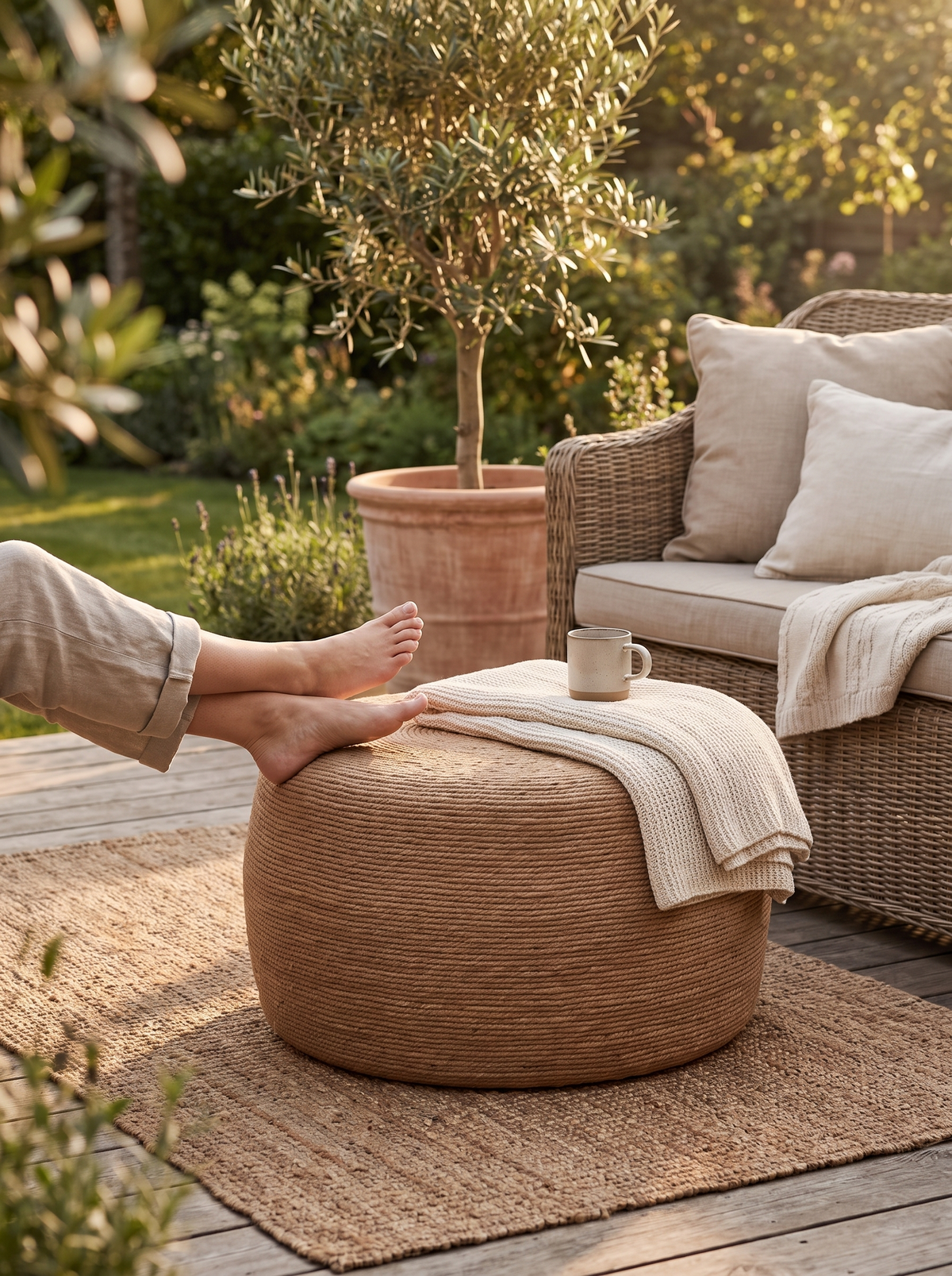 Taum Outdoor Stool lifestyle 2