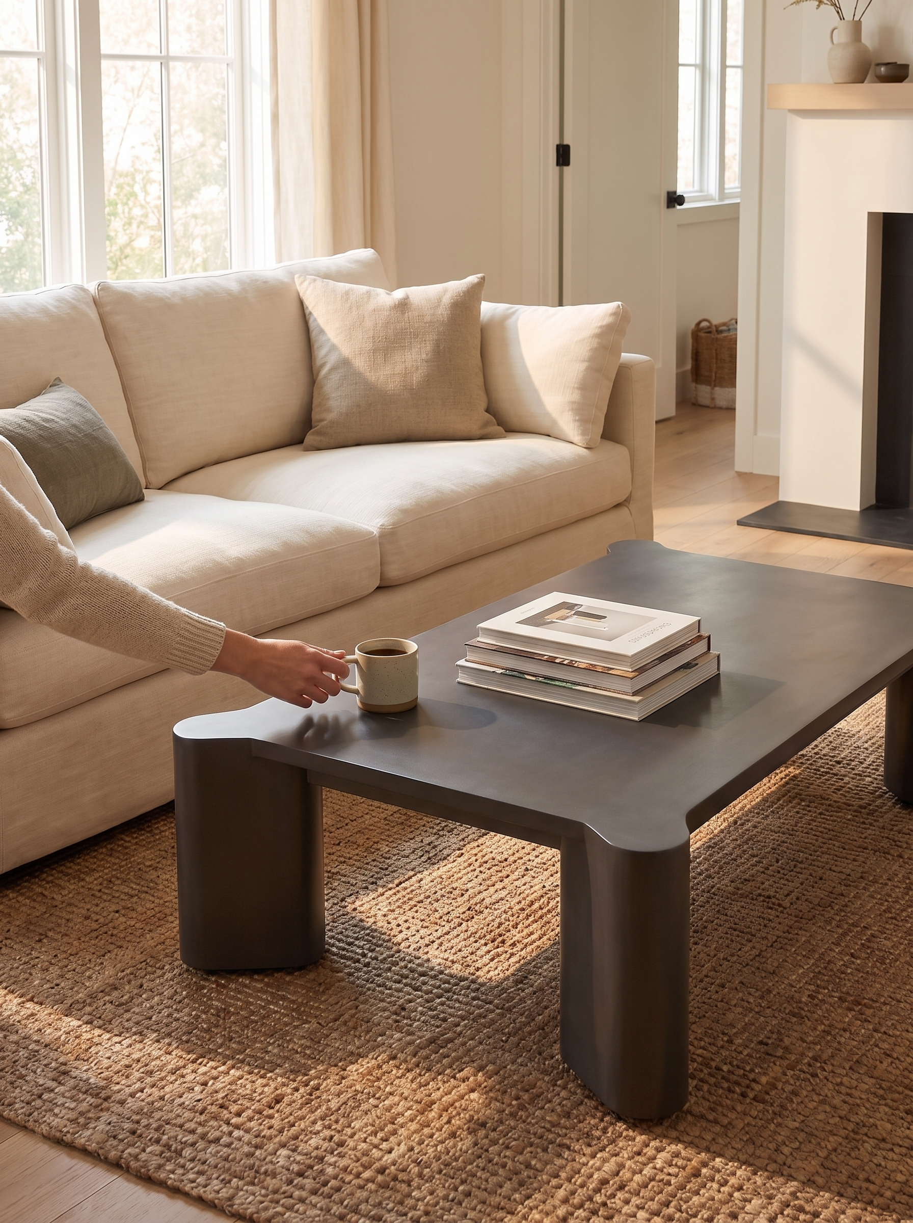 Soho Outdoor Metal Coffee Table lifestyle 1