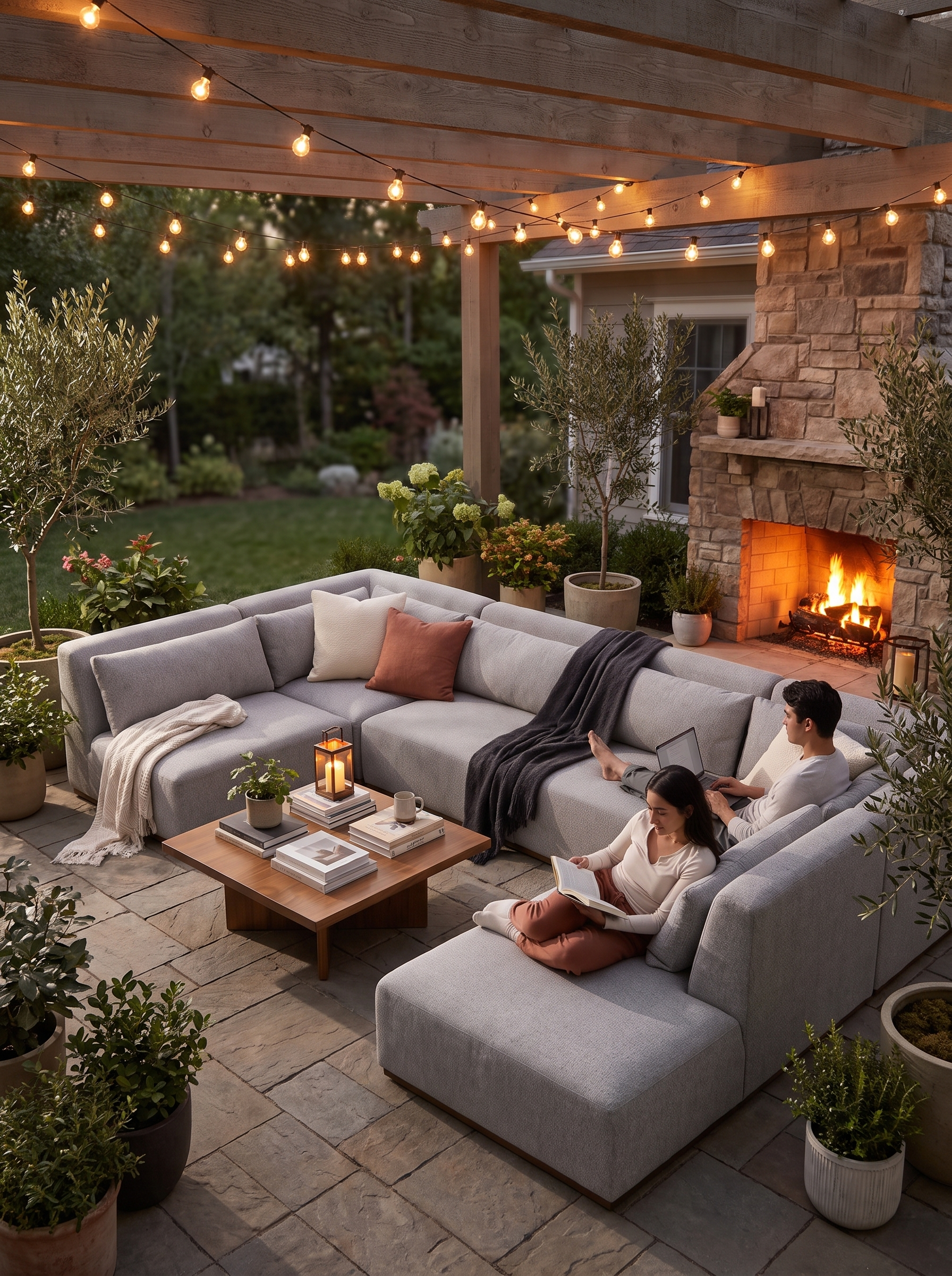 Adler Outdoor Sectional lifestyle 2