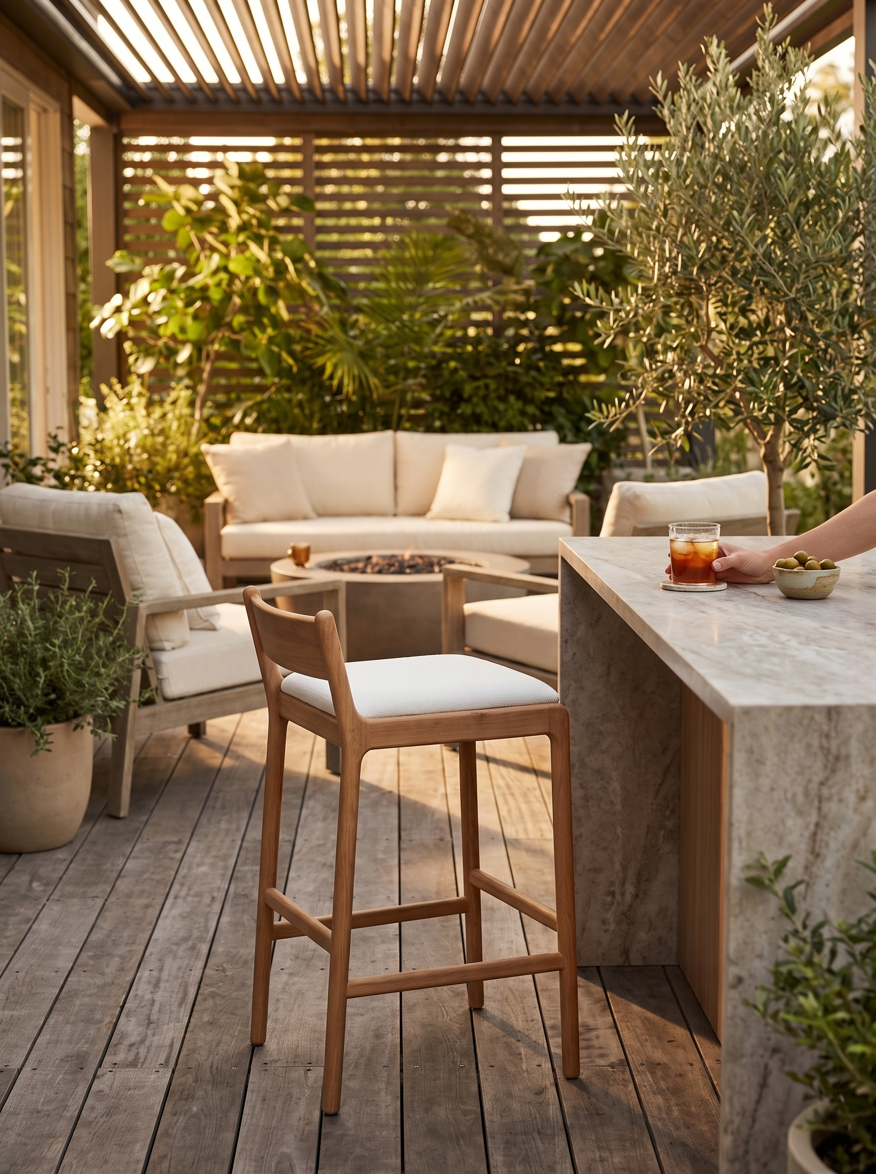 Jack Outdoor Bar Stool lifestyle 2