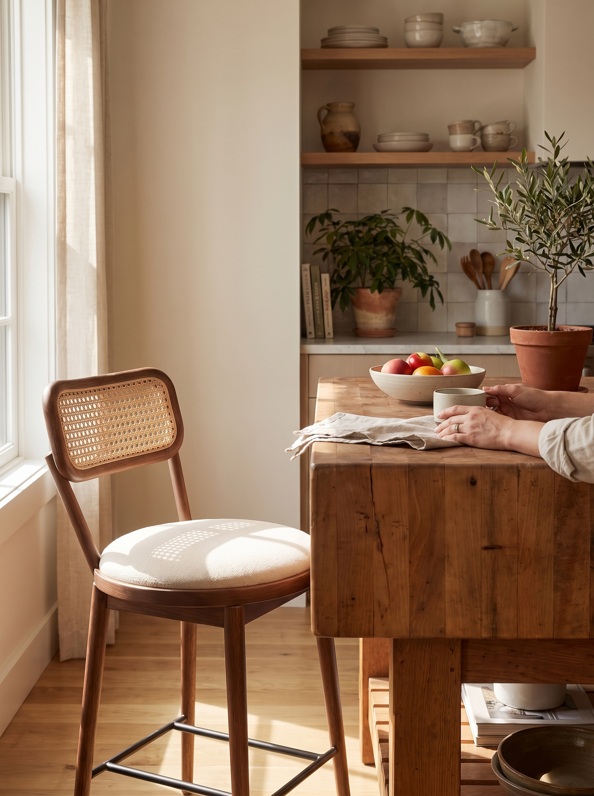 Alma Swivel Counter Stool lifestyle 2