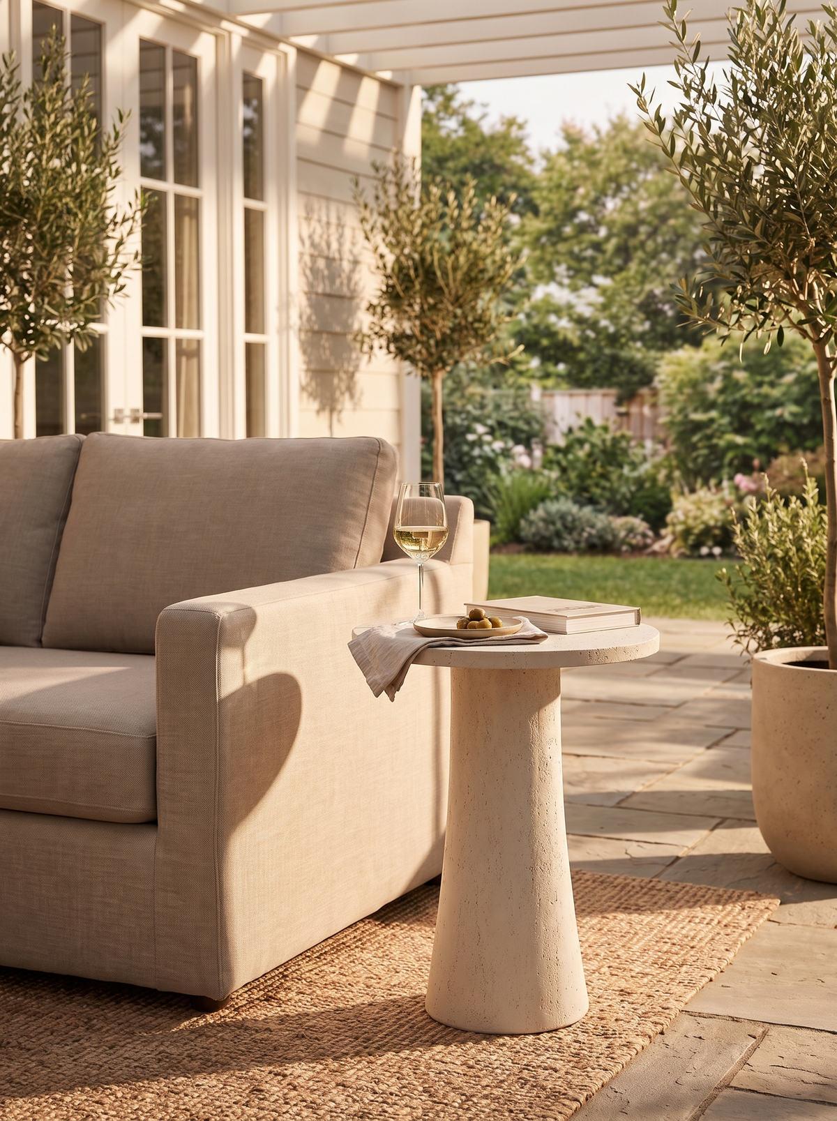 Varda Outdoor Bar and Counter Table lifestyle 3