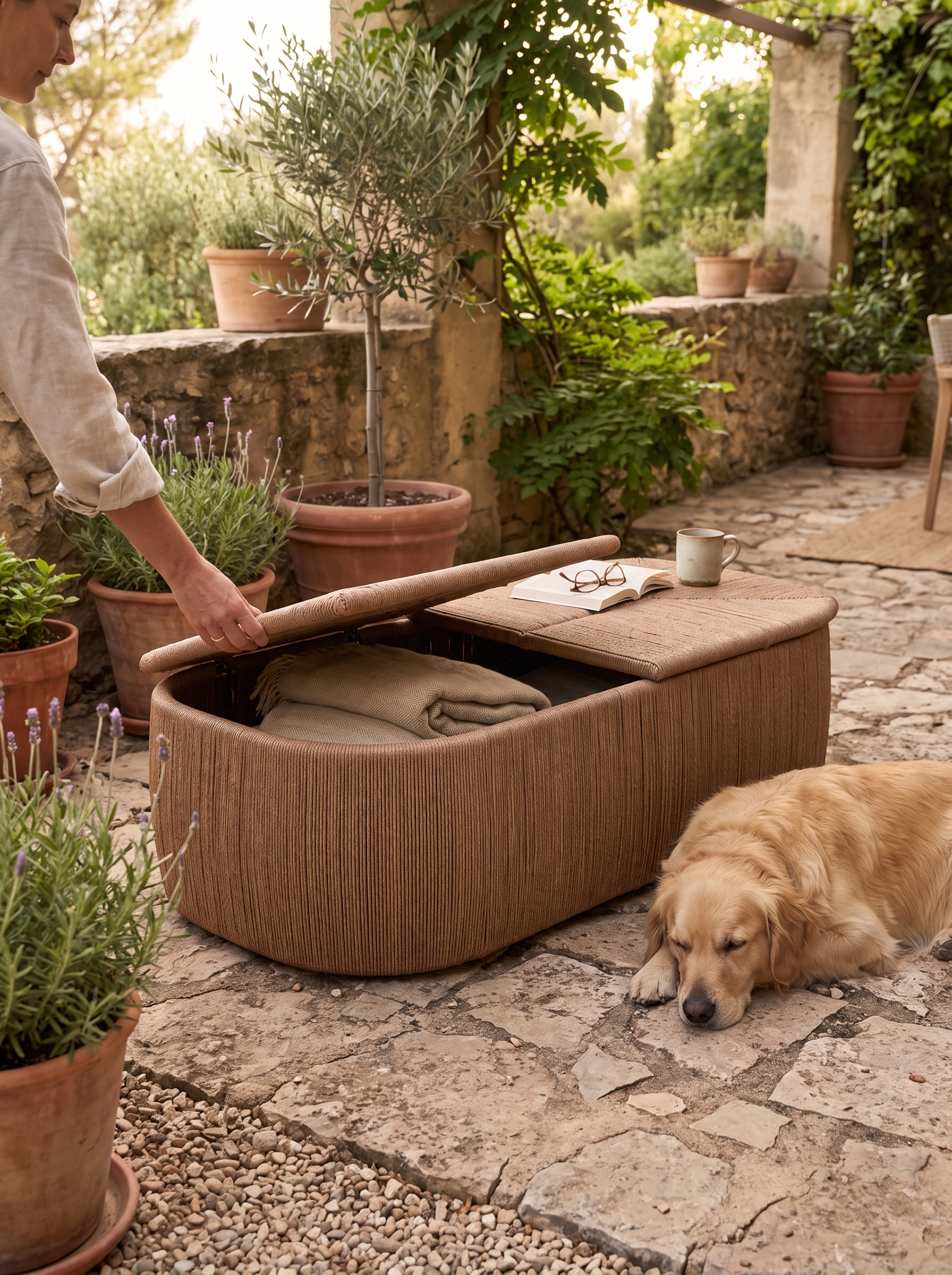 Taum Outdoor Coffee Table lifestyle 2