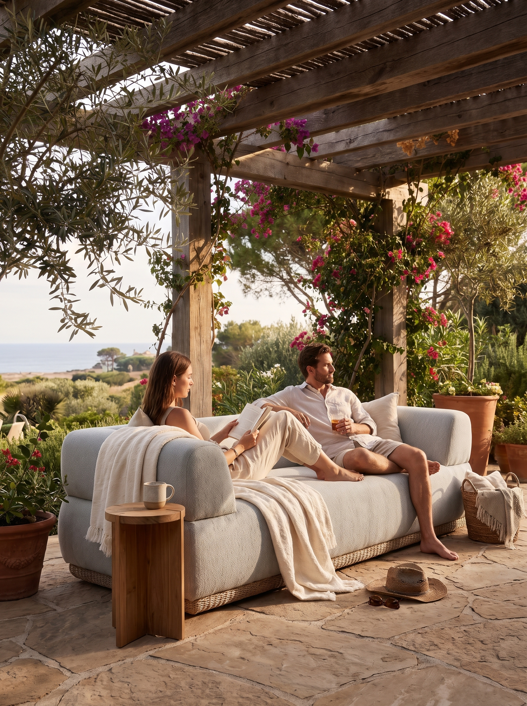 Evander Outdoor Sofa lifestyle 2