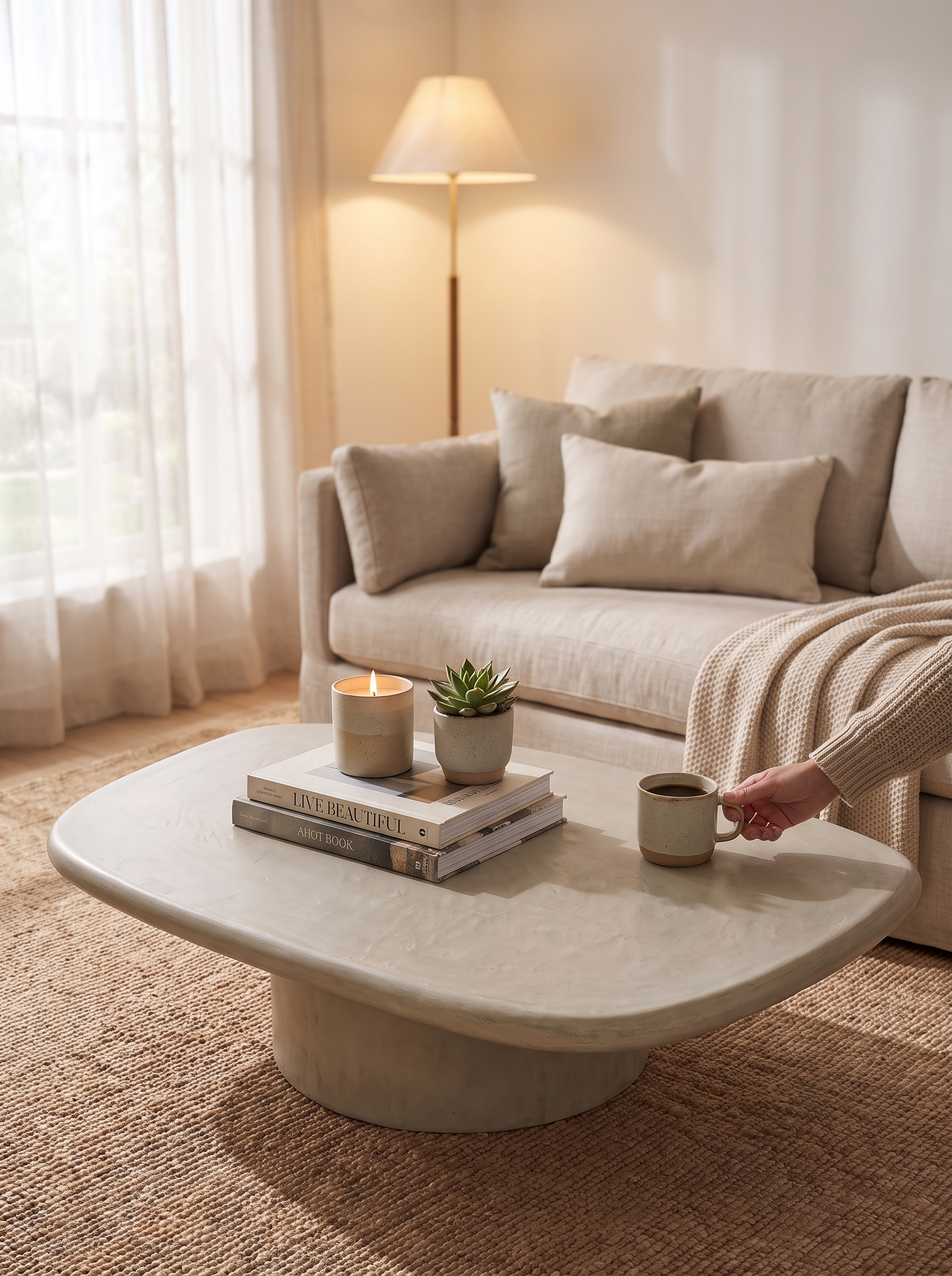 Elements Outdoor Coffee Table lifestyle 2