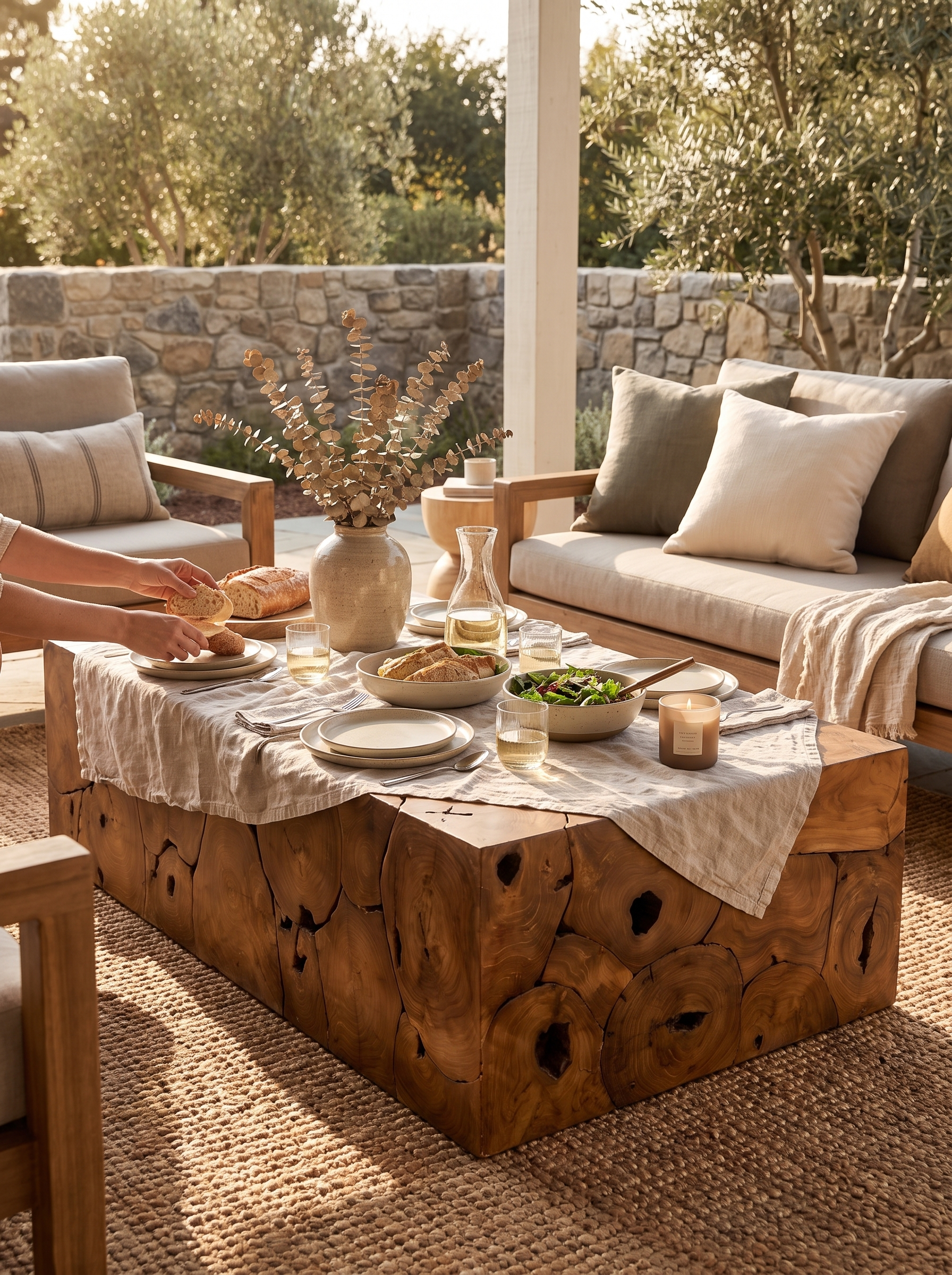 Tomlin Outdoor Coffee Table lifestyle 3