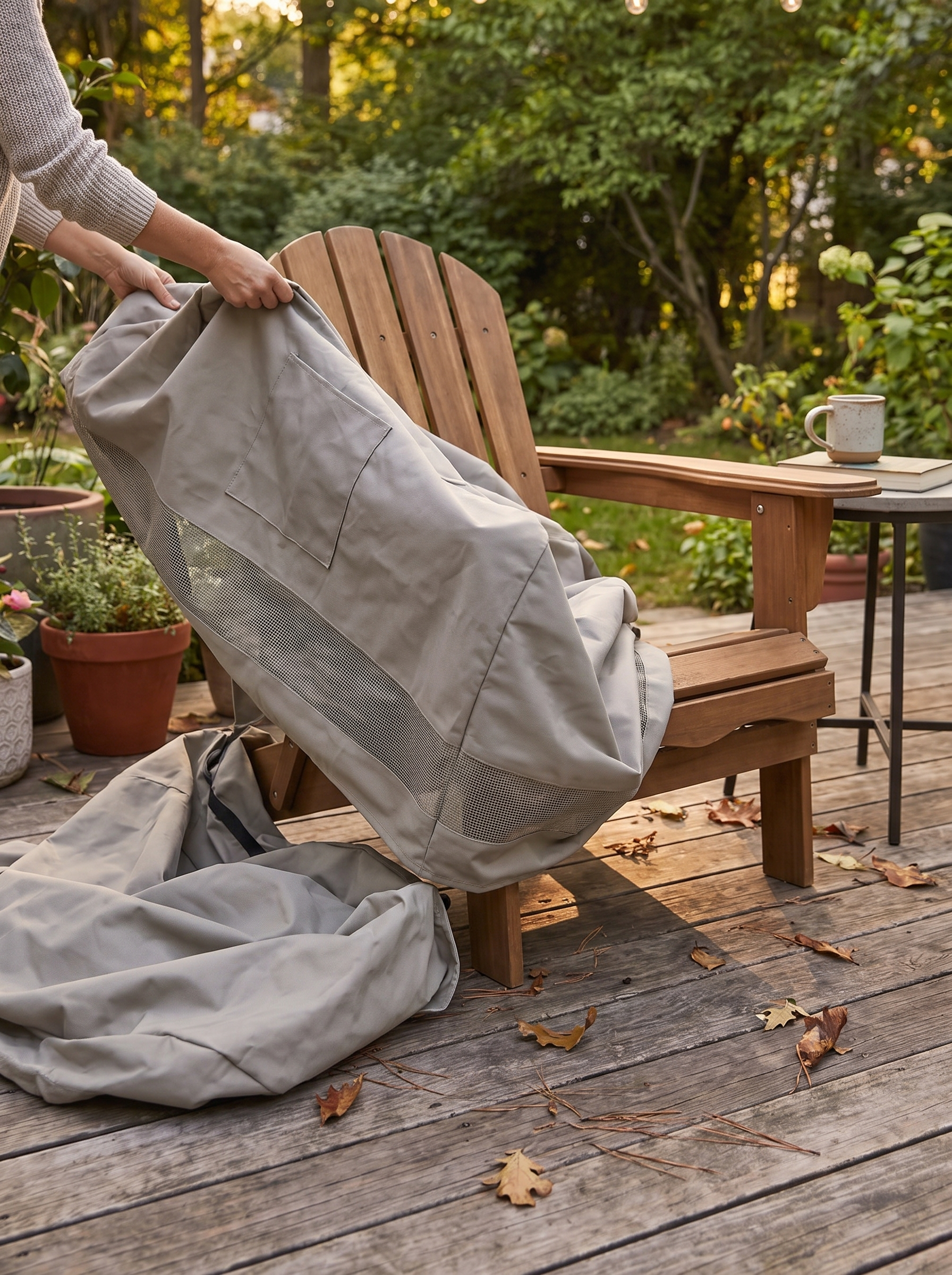 Weatherproof Outdoor Chair Cover lifestyle 3