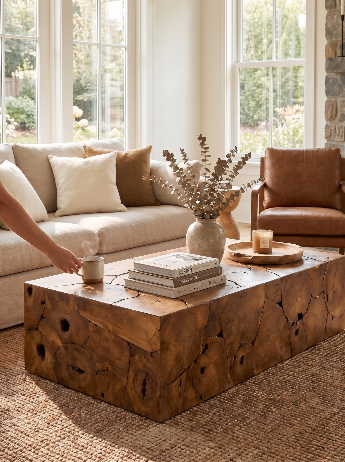 Tomlin Outdoor Coffee Table lifestyle 2