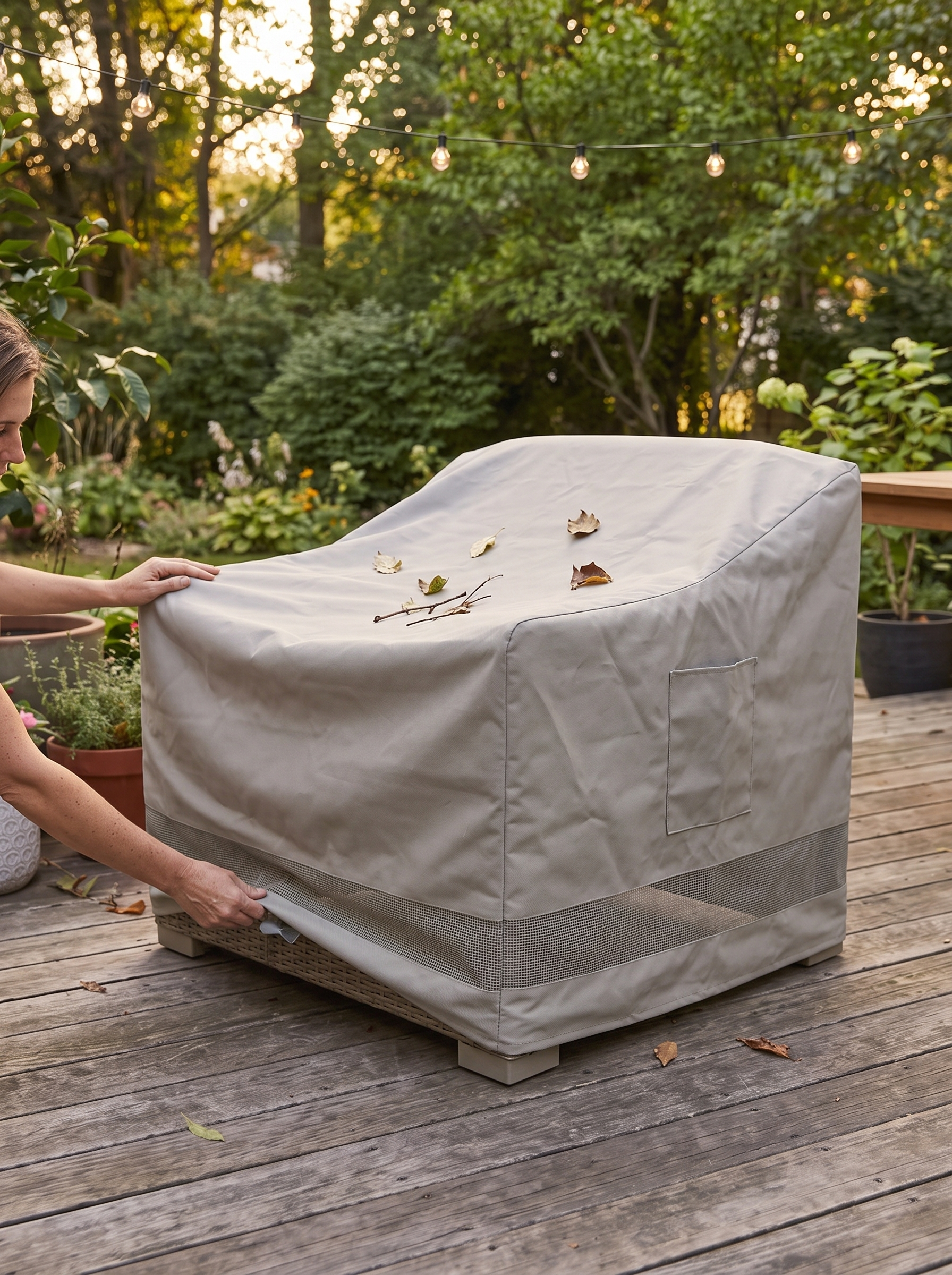 Weatherproof Outdoor Chair Cover lifestyle 2