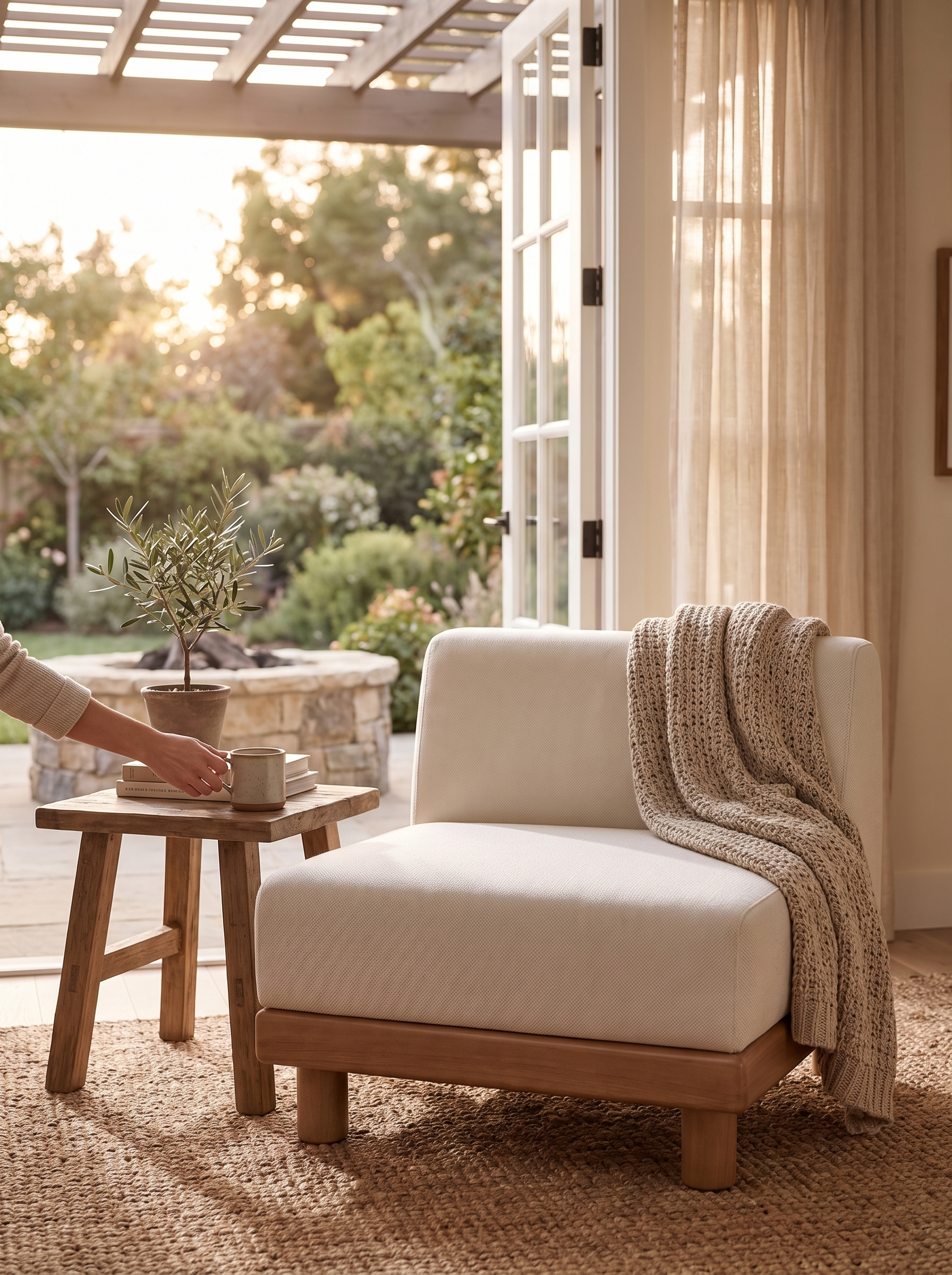 Monocle Outdoor Modular Sofa lifestyle 2