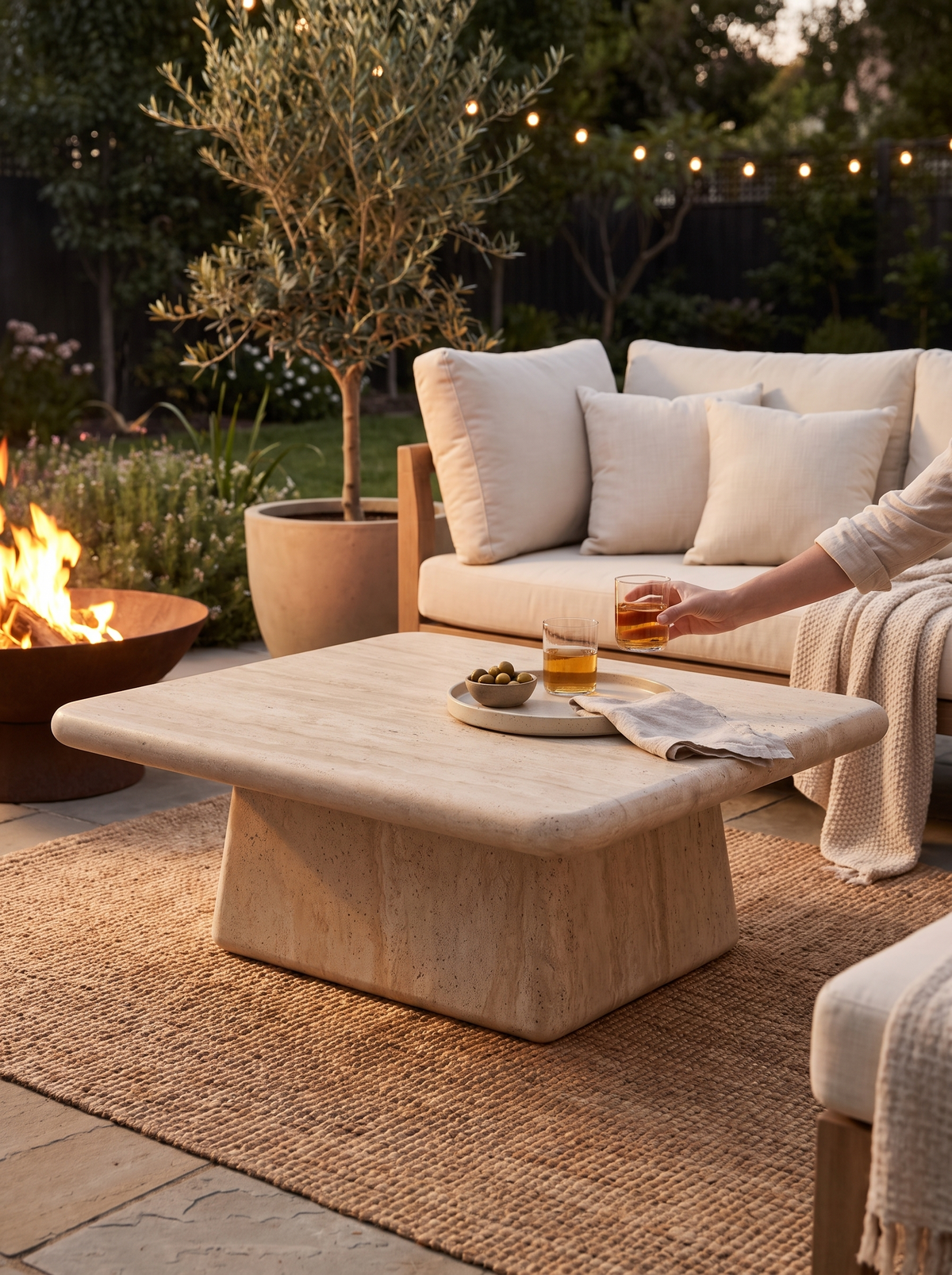 Cava Outdoor Coffee Table lifestyle 1