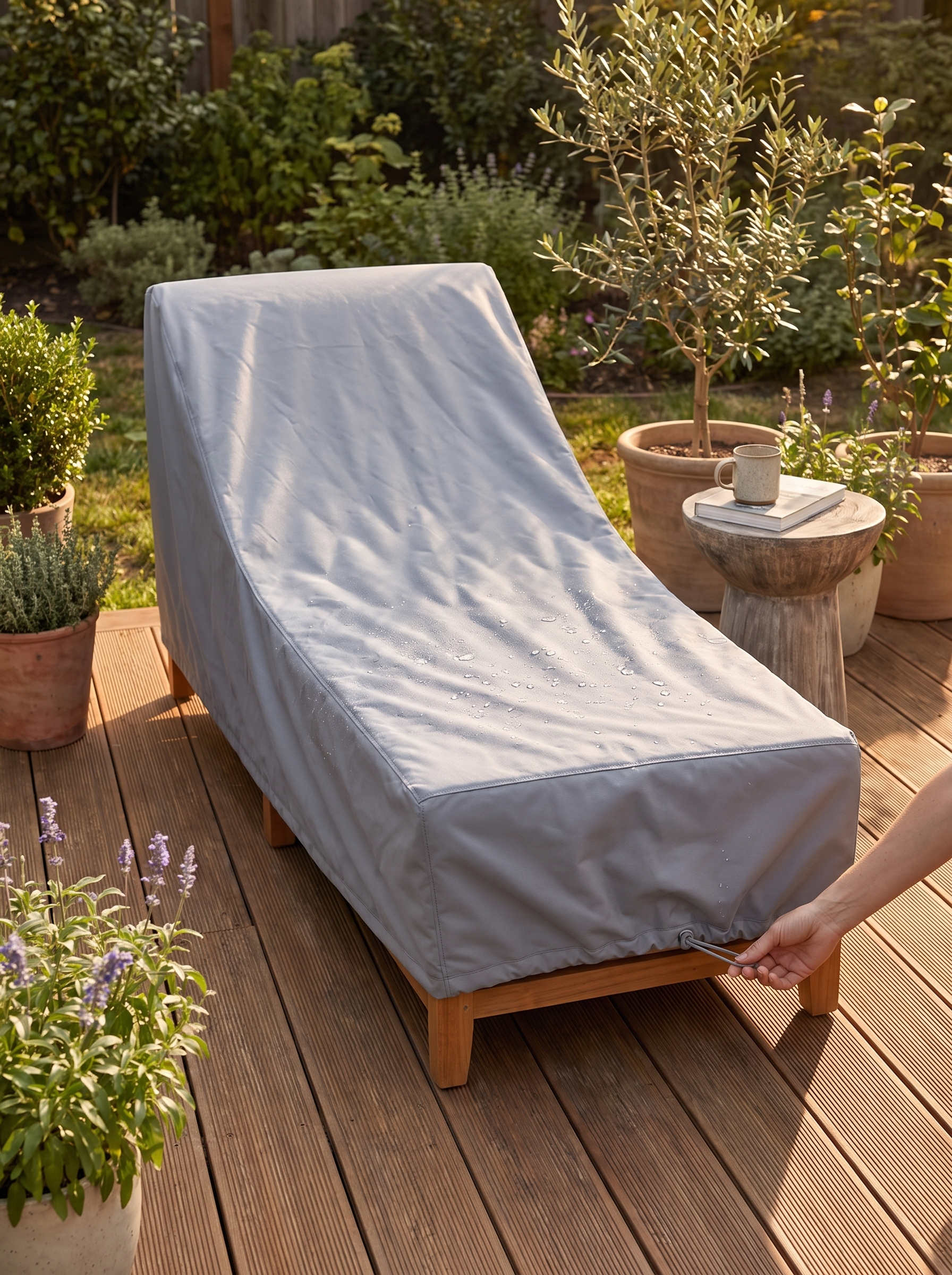 Raincover Monocle Outdoor Modular Sofa lifestyle 1