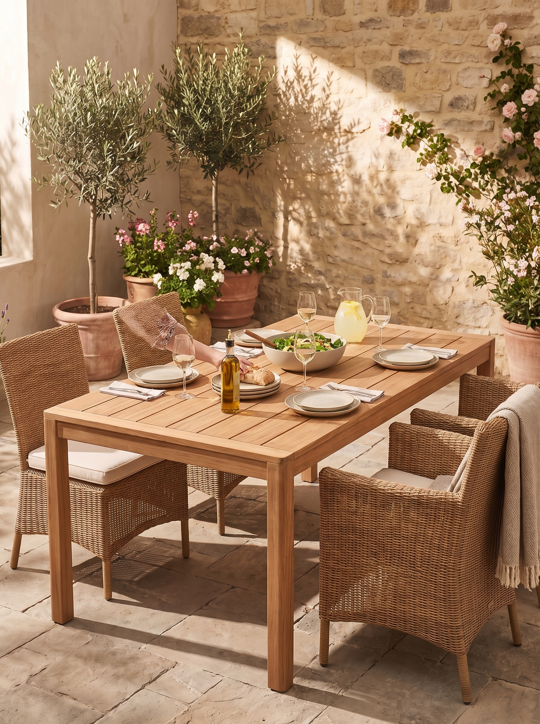 Jack Outdoor Dining Table lifestyle 2