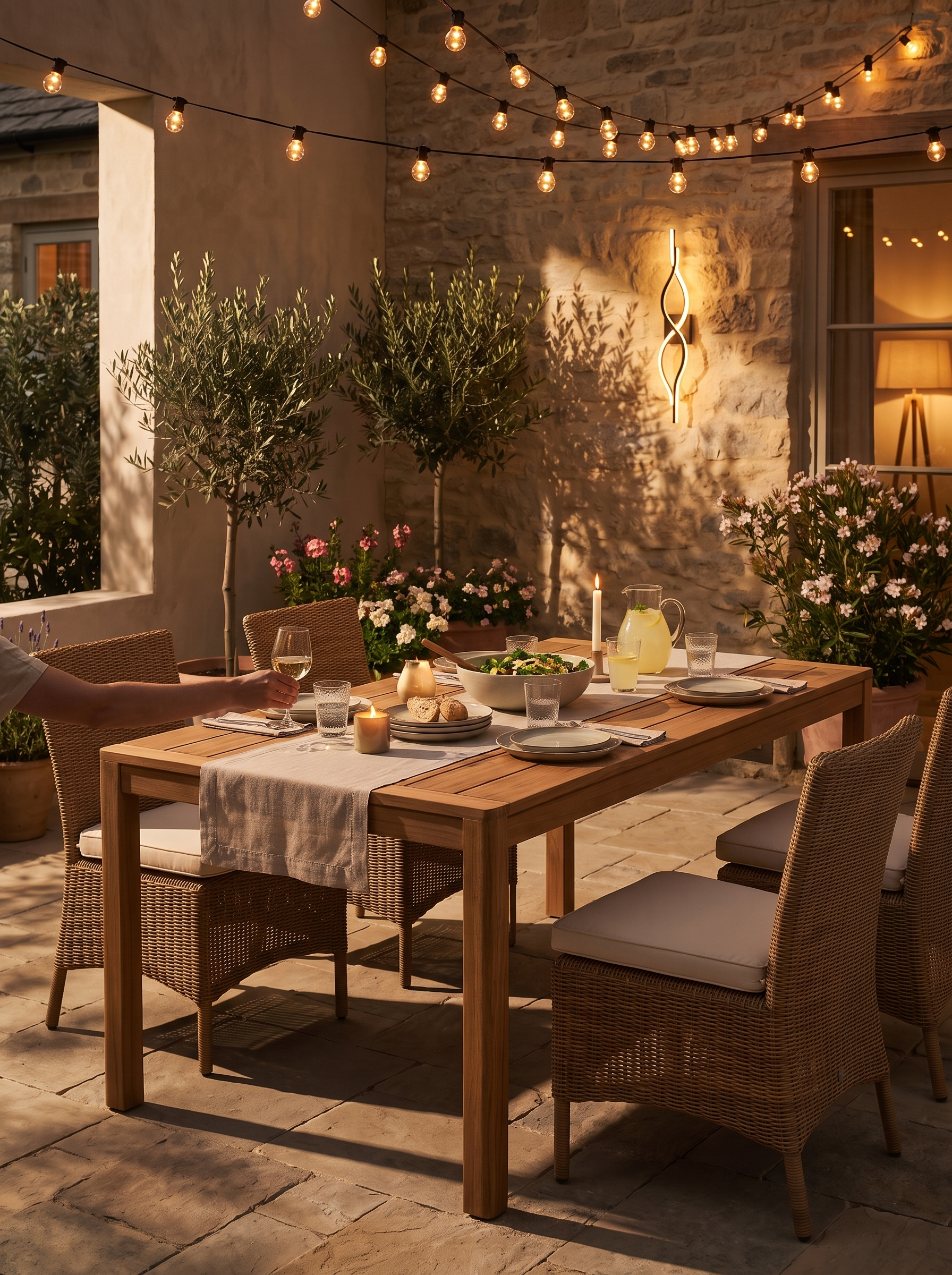 Jack Outdoor Dining Table lifestyle 1