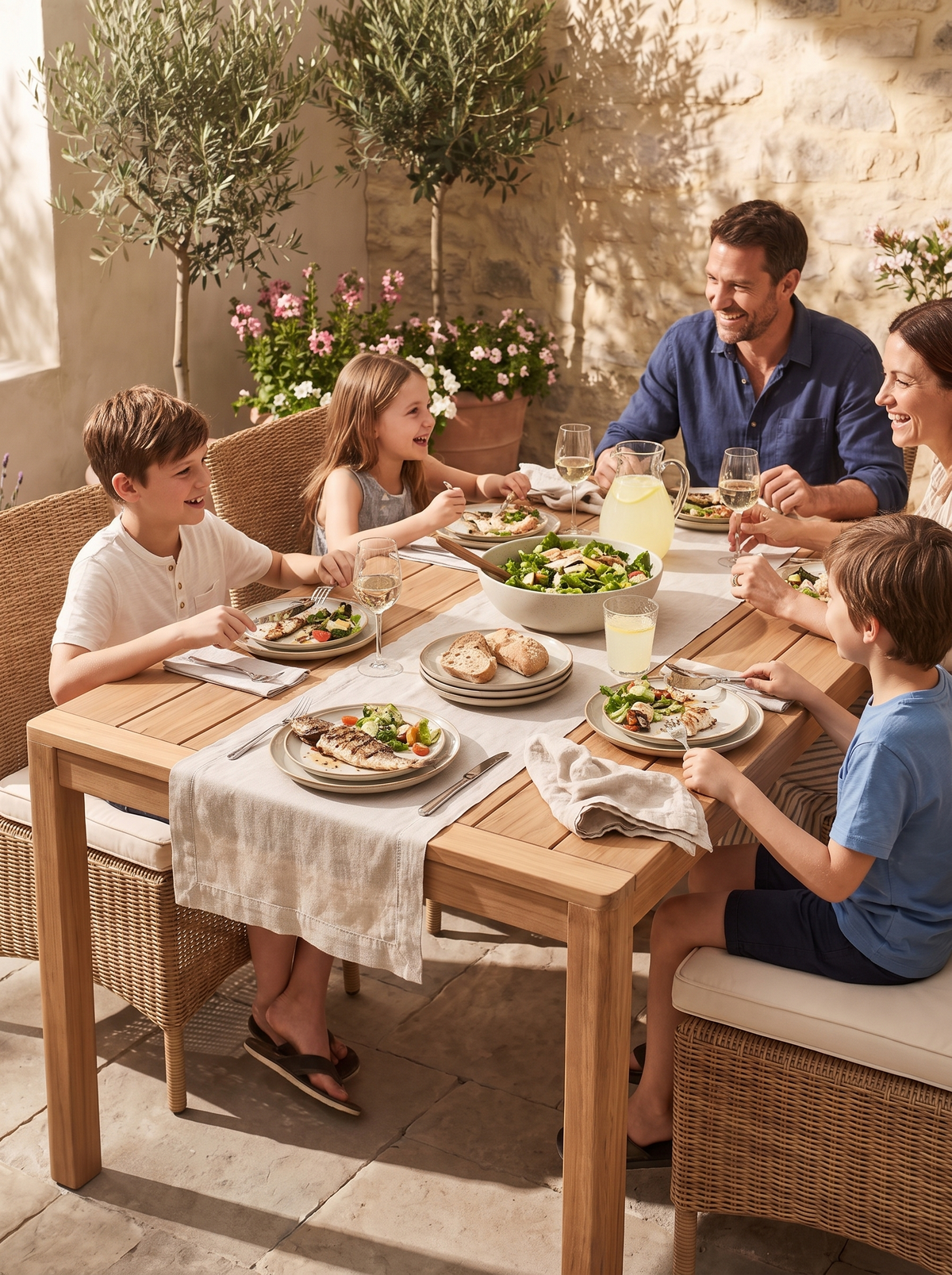 Jack Outdoor Dining Table lifestyle 3