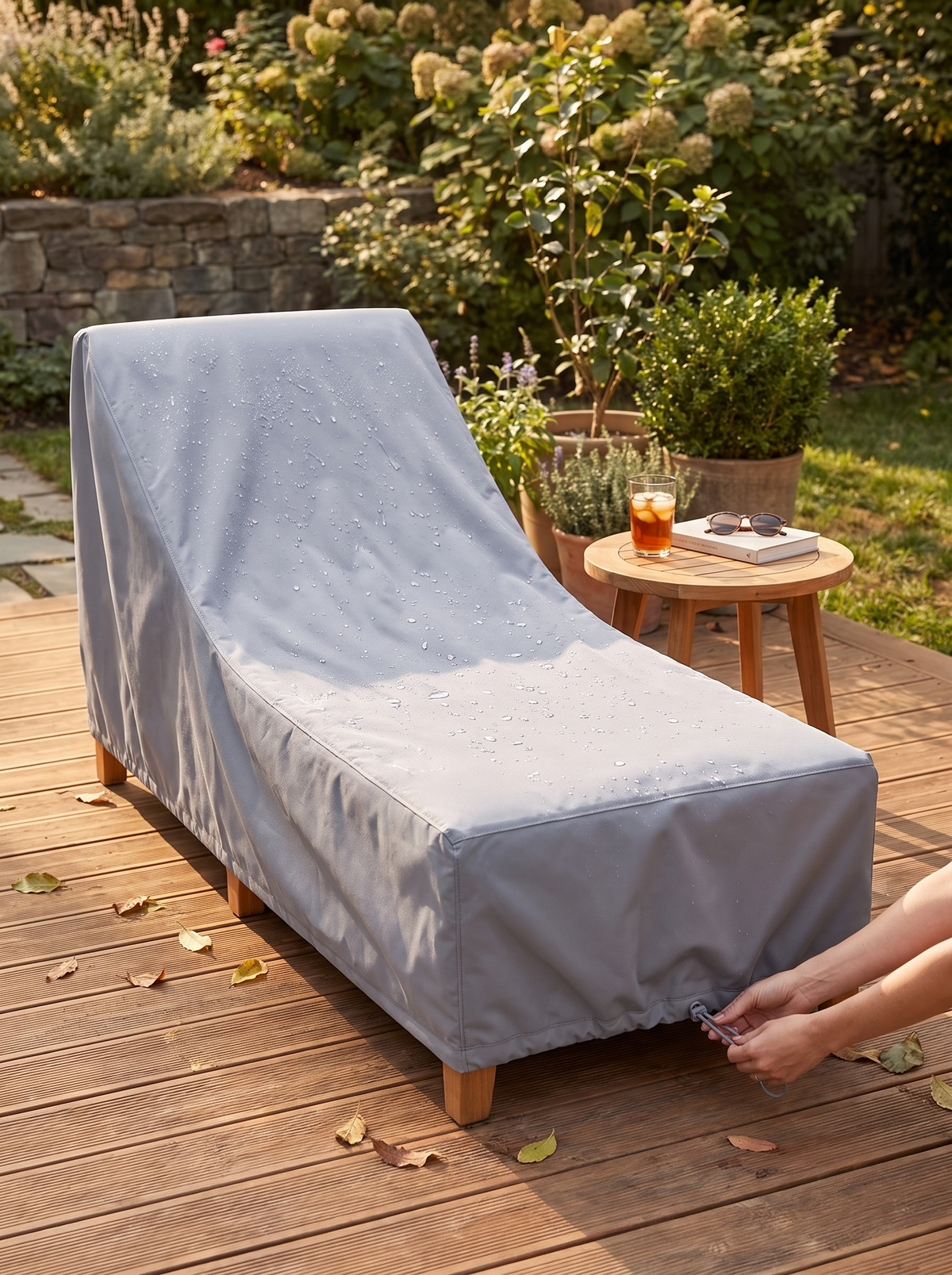 Raincover Monocle Outdoor Modular Sofa lifestyle 2