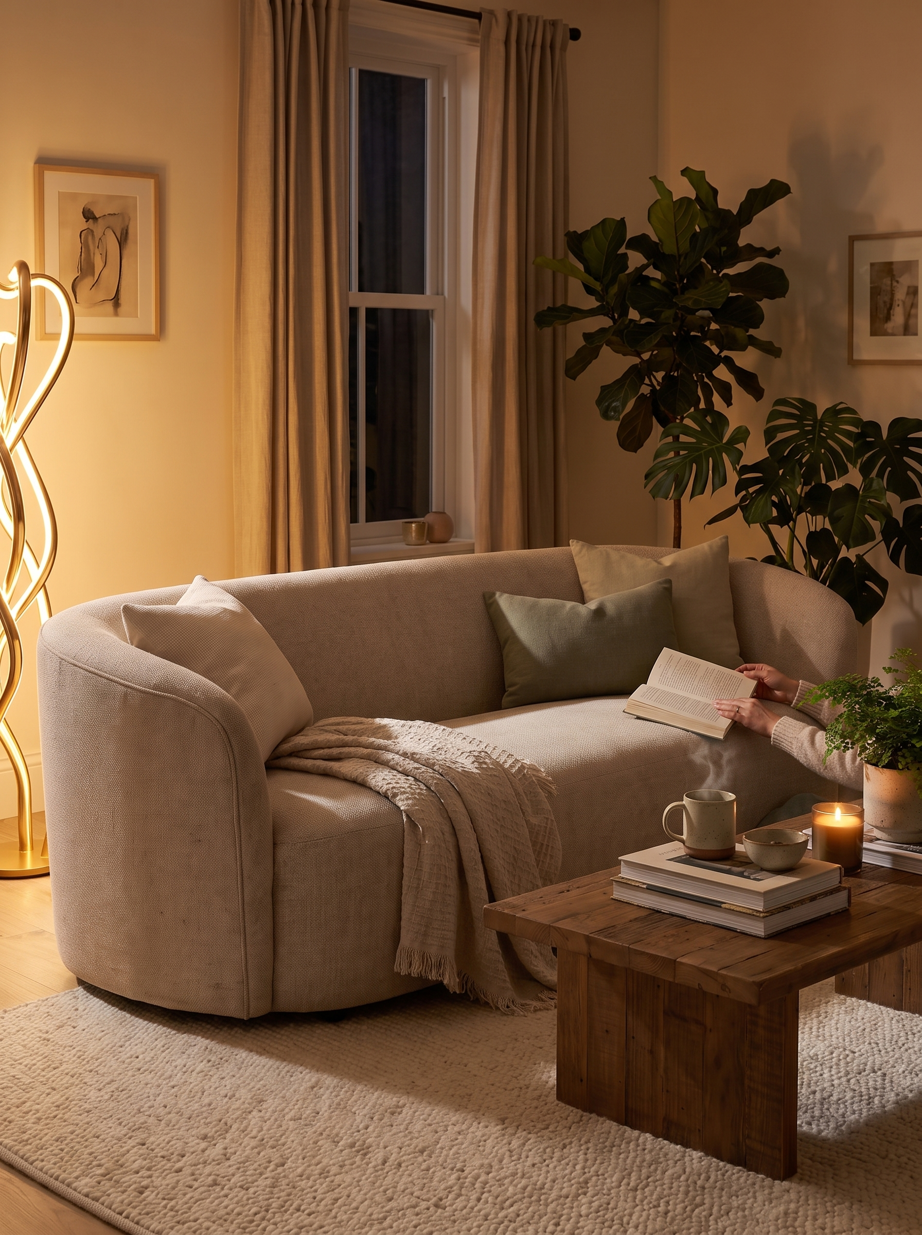 Ellipse Sofa lifestyle 1