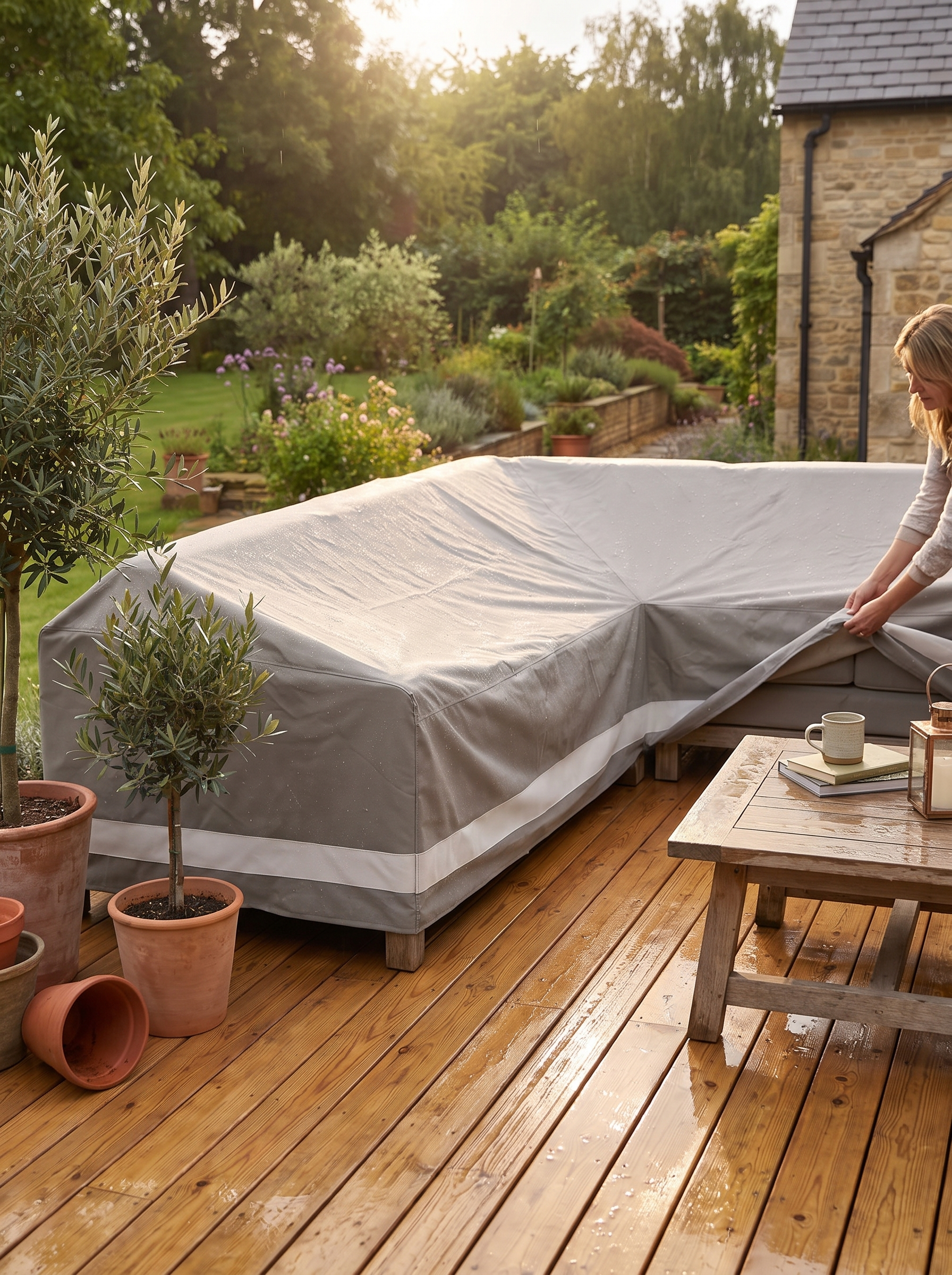 Weatherproof Outdoor Sofa Cover lifestyle 2