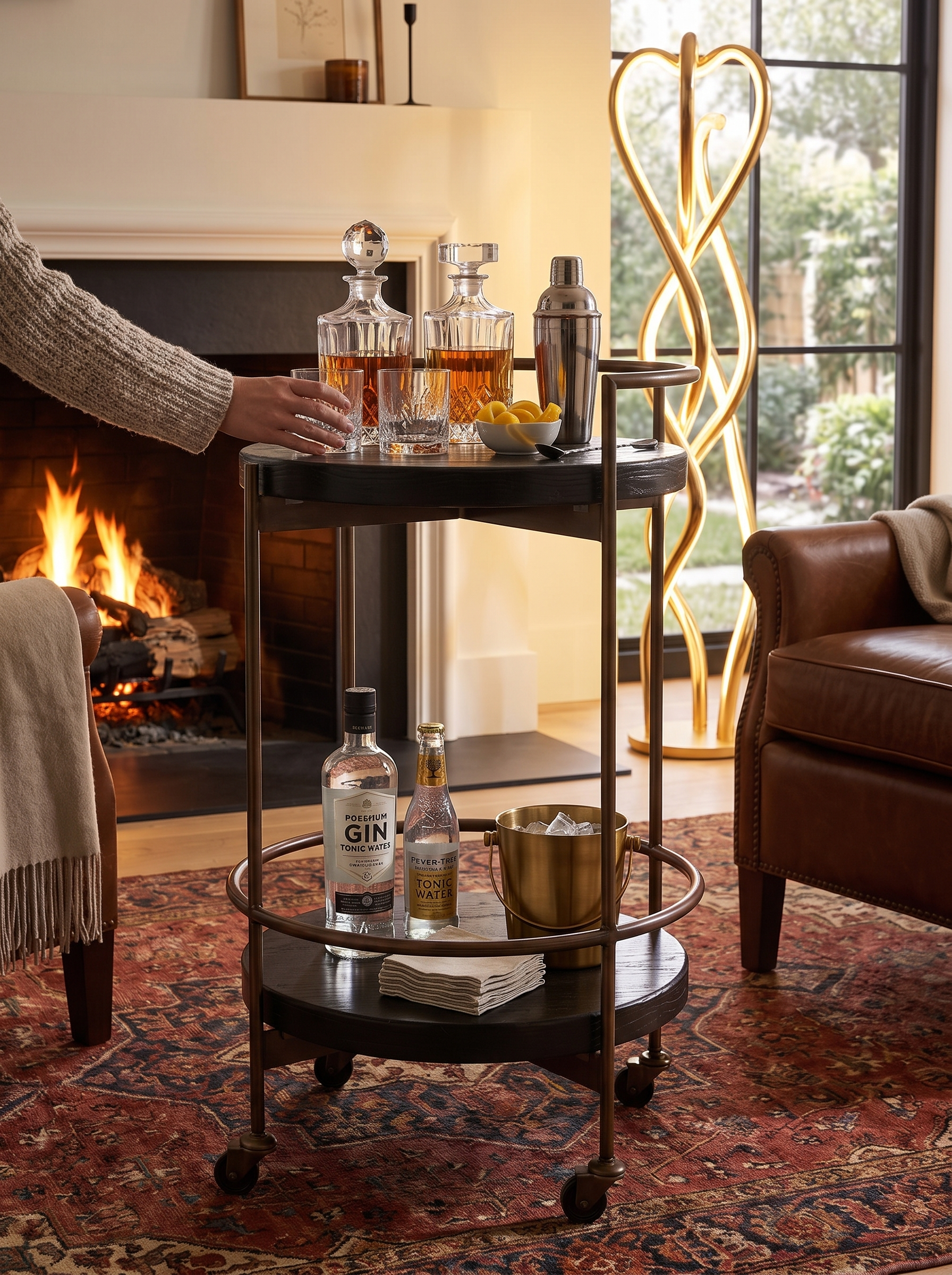 Mira Bar Cart lifestyle 2